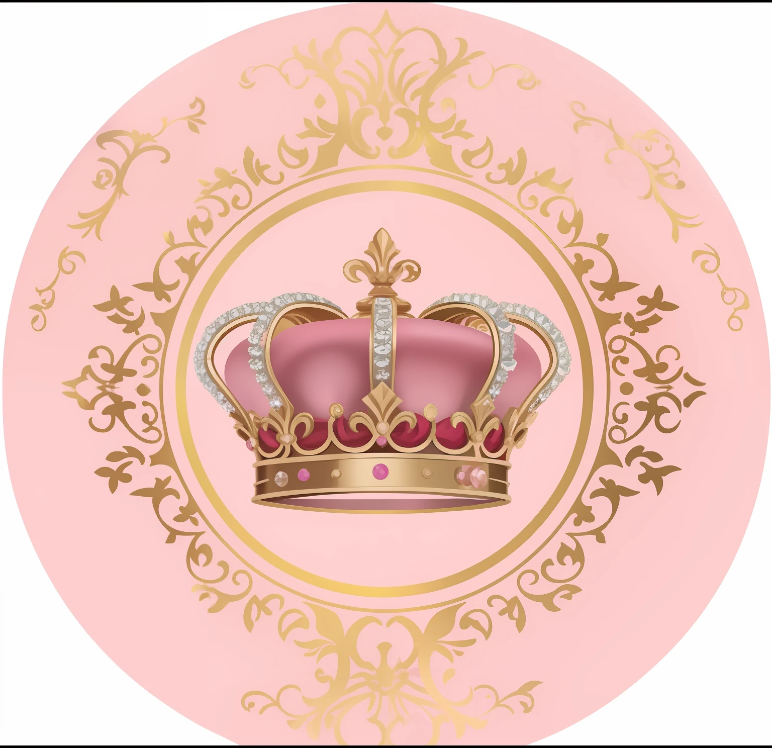 um close up de uma coroa rosa e dourada em um fundo rosa, com coroa, coroa real, em uma coroa, Coroa da Rainha, Coroado, Reino da Realeza, Coroas, coroa ornamentada, coroa de (lasers rosa), Crown Prince of Pink Gears, realeza, coroa ornamental, realeza, com uma coroa, A Coroa, coroa e vestido, coroa!!!!!!, Coroa de joias