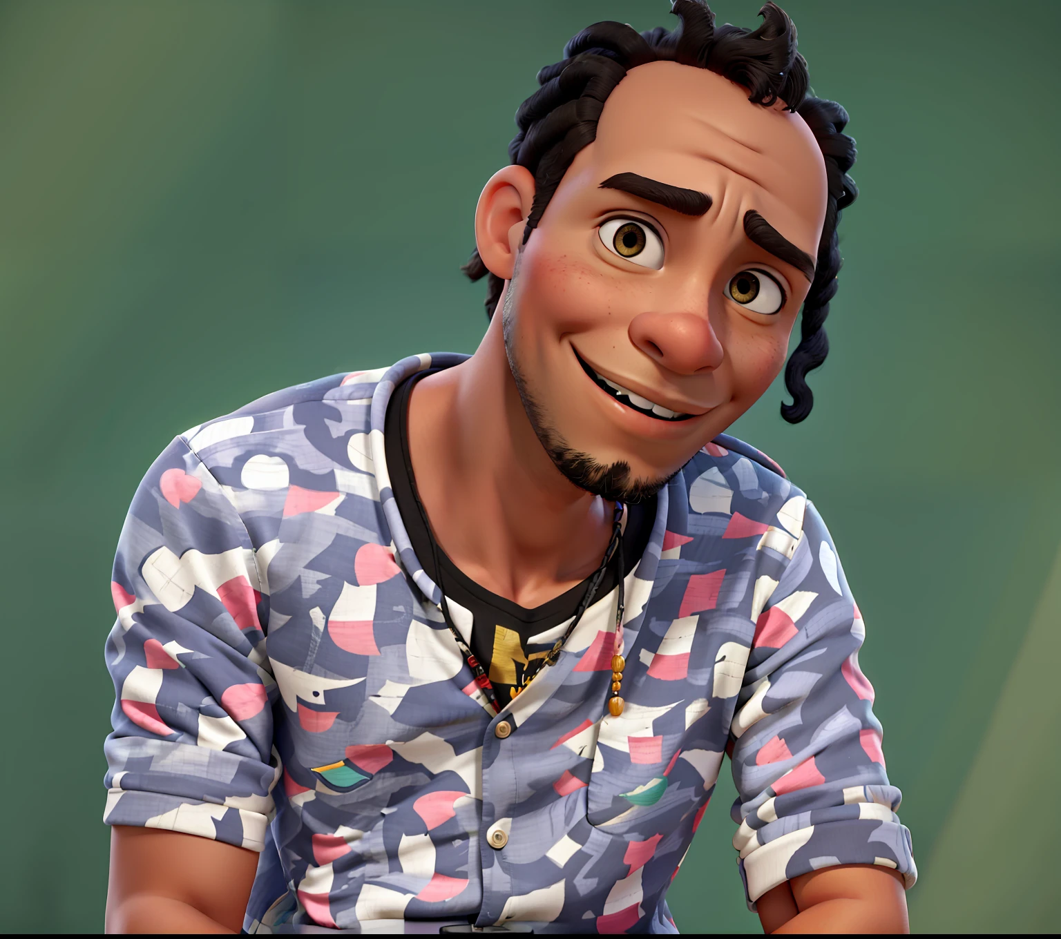 obra prima de um belo jovem, aproximadamente 20 anos, Black moth hair in ultra definition, serious face, raivoso, pele negra, Conjunto de camiseta cinza com detalhes vermelhas, bigode preto, cavanhaque no queixo bem detalhado, High Definition Hiphop Gold Cord, in high definition, Estilo Pixar, Disney, olhos castanhos, Pixar style in high definition pixar style, Disney in Ultra Definition, in the background a music studio with microphones and speaker