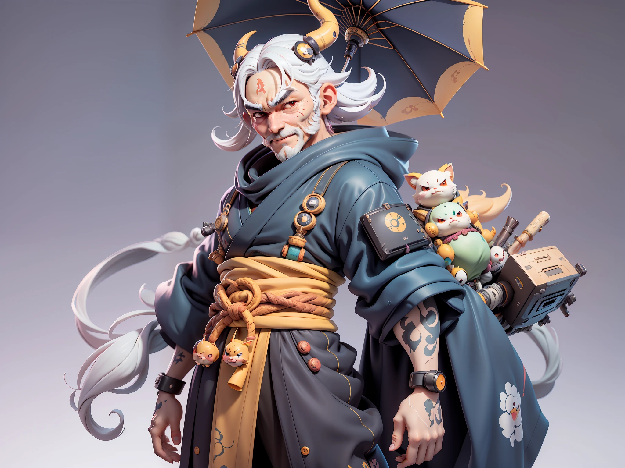 (Daisaku),(Need),(Super meticulous),(full bodyesbian:1.2),Japanese ukiyo-e girl,japanese geisha,Beautiful,Oriental dragon,Aeolian Thor,Raised sexy,爆乳,Oriental face,TV Anchor,Bust portrait illustration,Alone,In black suit,a blue tie,The face is slightly chubby,The face was clean,without a beard,Black super short hair,Black eyes,Smile confidently,3C computer sub-products,iPad, iphone,Digital painting,3D character design by Mark Clairen and Pixar and Hayao Miyazaki and Akira Toriyama,The illustration is a high-definition illustration in 4K resolution,With very detailed facial features and cartoon-style visuals。