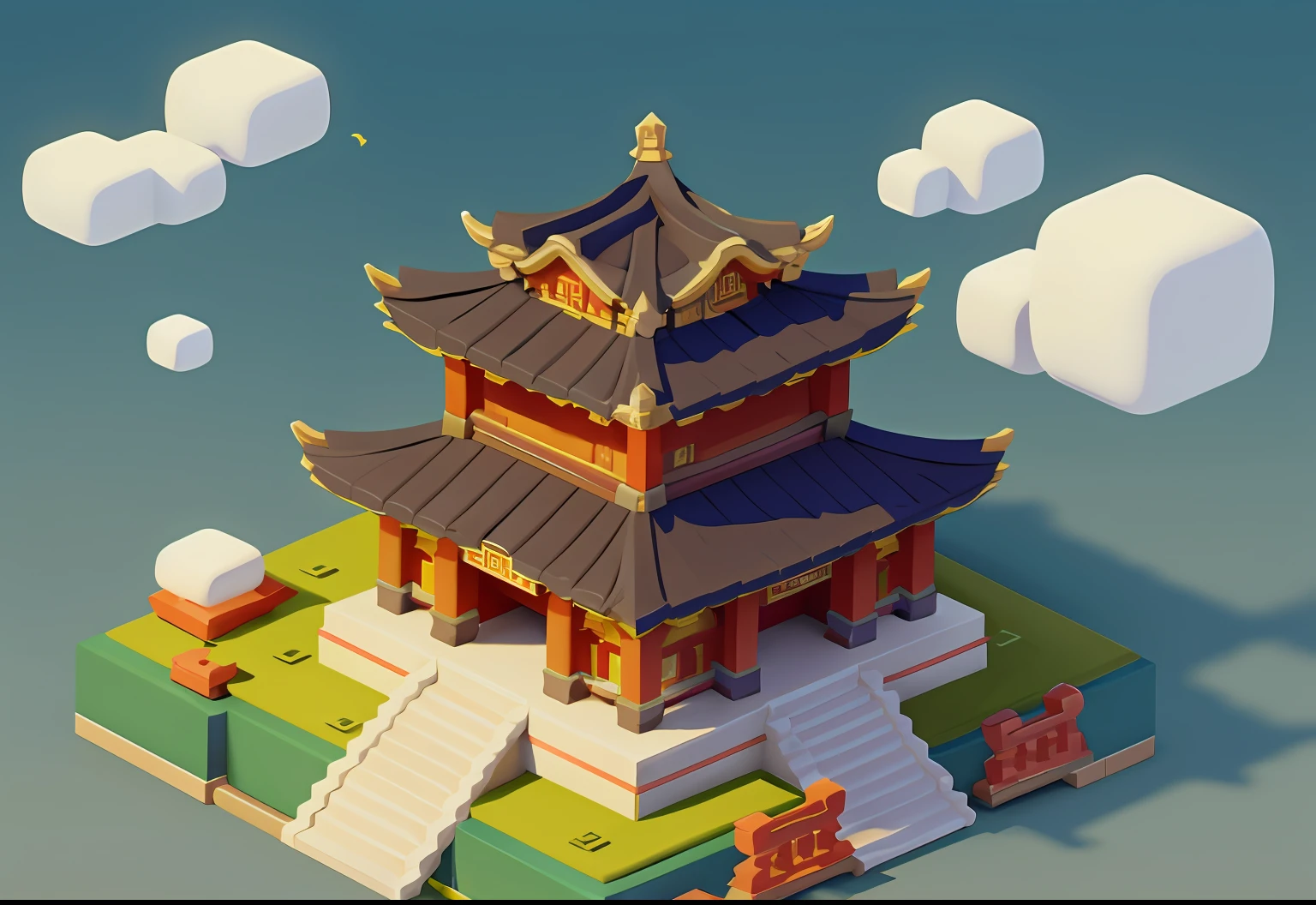 tmasterpiece,best qualityer,buliding,Chinese style buildings,Ancient architecture
