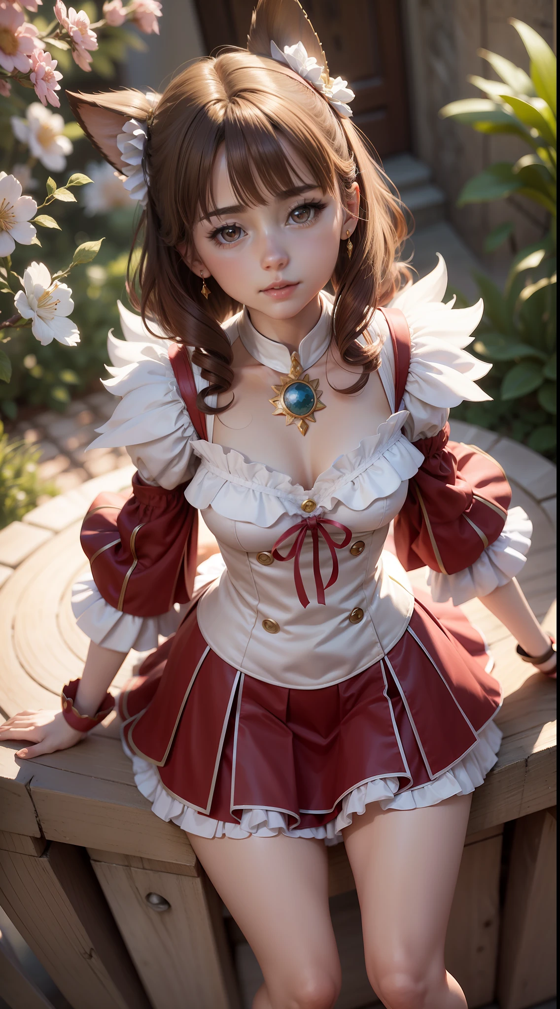 Sakura card captor, la mejor calidad,  obra maestra, 1080p hdr, modelo 3d, cuerpo completo,  esbelta  hermosa, hiperrealista,  sin fondo, cinematography lighting,  excelente sombreado.