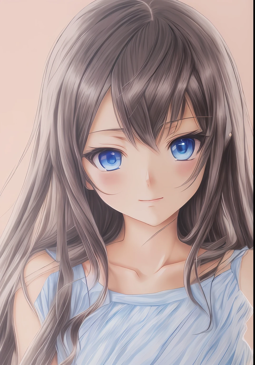 anime girl with long hair and big eyes in a dress, intense blue eyes and blond hair, anime shading), anime shading, portrait anime girl, made with anime painter studio, painted in anime painter studio, realistic anime artstyle, anime sketch, detailed anime soft face, smooth anime cg art, portrait of an anime girl, anime girl portrait, pretty anime face, detailed portrait of anime girl, face anime portrait