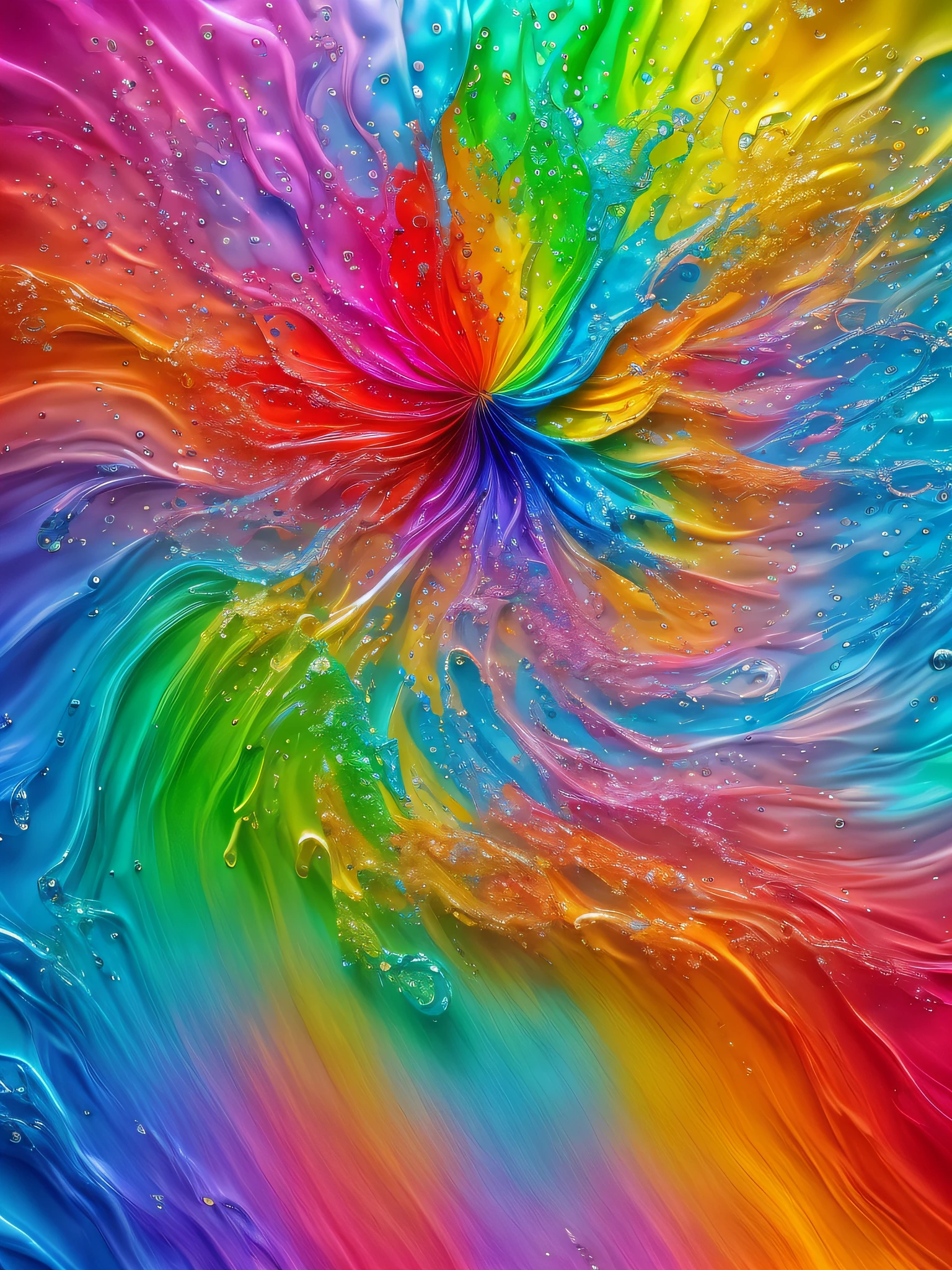 nuvem colorfull, respingo da flor, water splash, natureza, estilo de Leonardo, estilo oni, estilo 3d, continuous color, estilo do vetor, illustration, arte do vetor, 3d