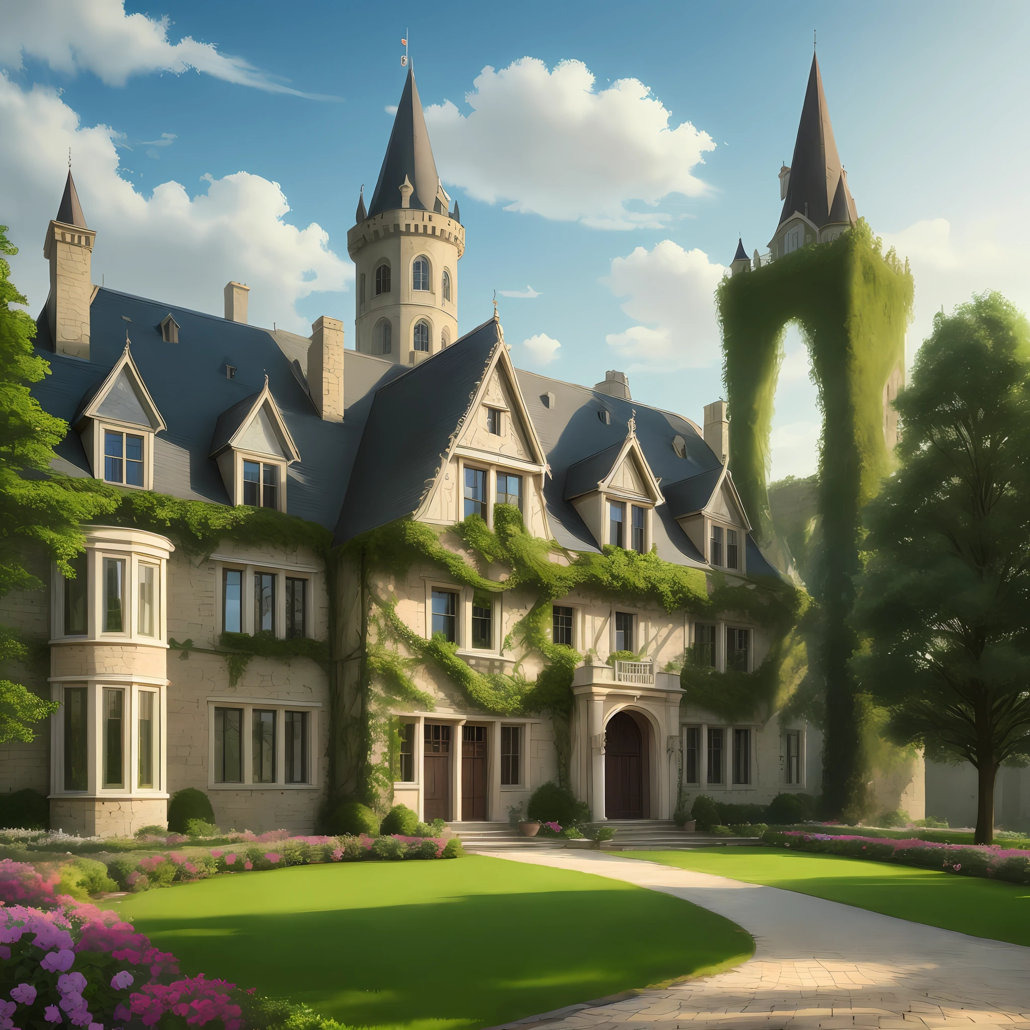 Gorgeous antique castle