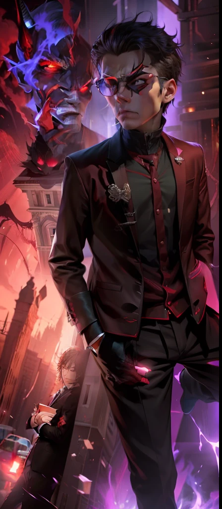 Evil look , real face ,smart boy ,