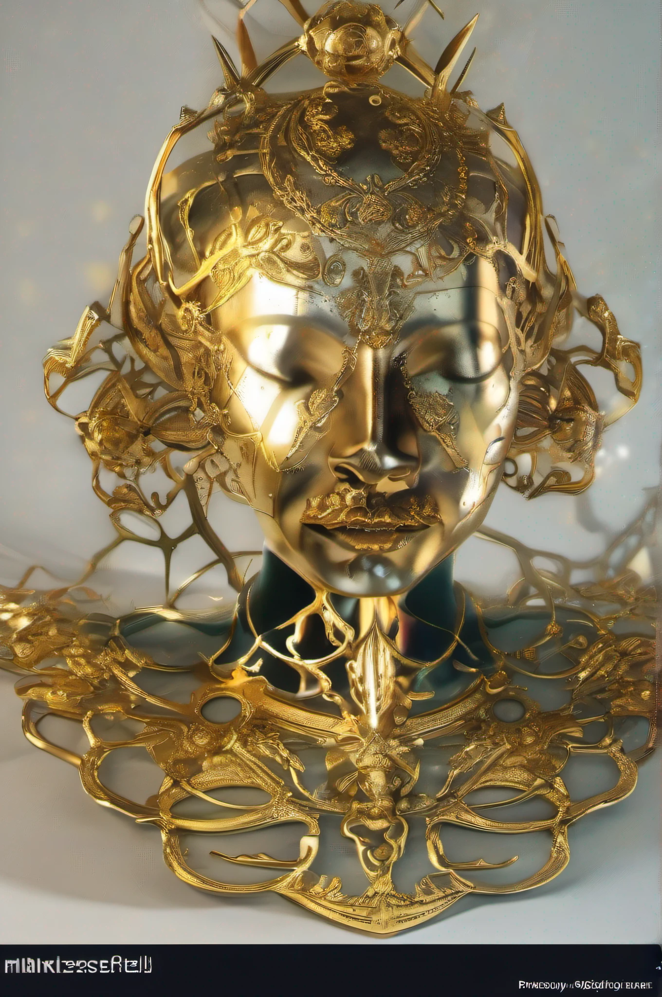 Rei esqueleto dourado