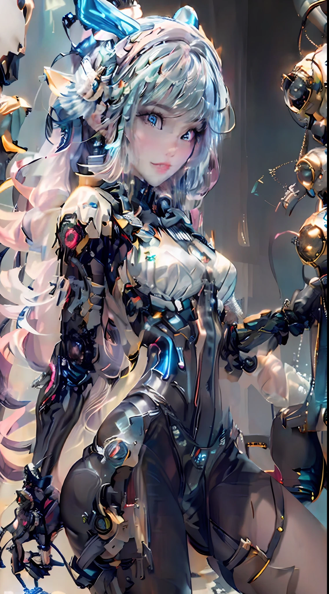 ((Best Quality)), ((Masterpiece)), (Details: 1.4), 3D, A beautiful cyberpunk female figure, big breasts, thin waist, full buttocks, wearing a red special combat suit, showing one thigh and one arm, exposed shoulders, half rotten body, half rotten face, HDR (High Dynamic Range), ray tracing, NVIDIA RTX, Super-Resolution, Unreal 5, Subsurface scattering, PBR texture, Post-processing, anisotropic filtering, depth of field, maximum sharpness and sharpness, multi-layer textures, albedo and highlight mapping, surface shading, accurate simulation of light-material interactions, perfect proportions, Octane Render, two-color light, large aperture, low ISO, white balance, rule of thirds, 8K RAW,