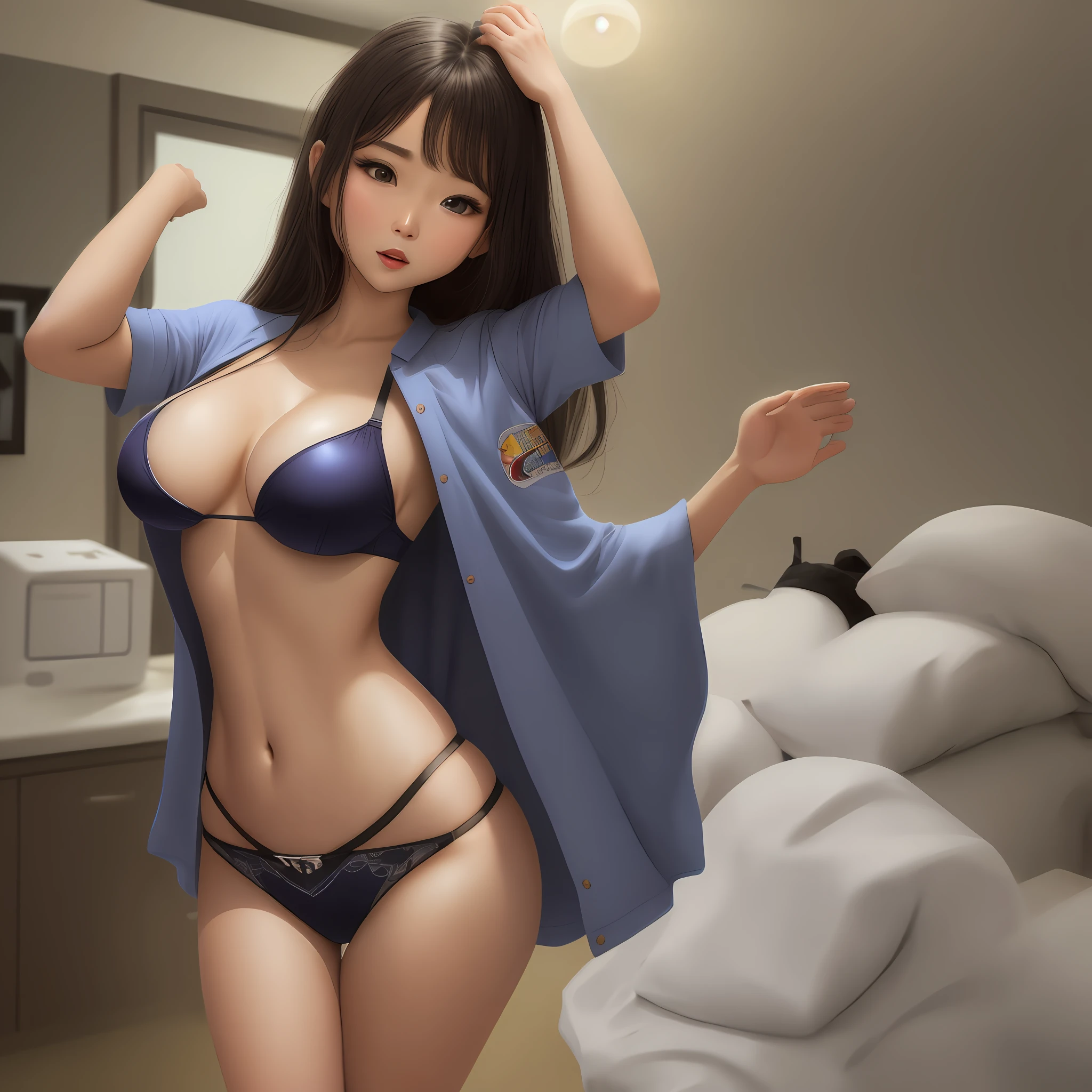 don't have clothes，femele，D-cups