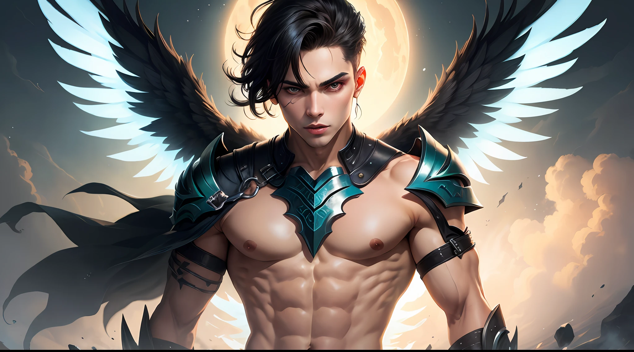 Dark angel boy