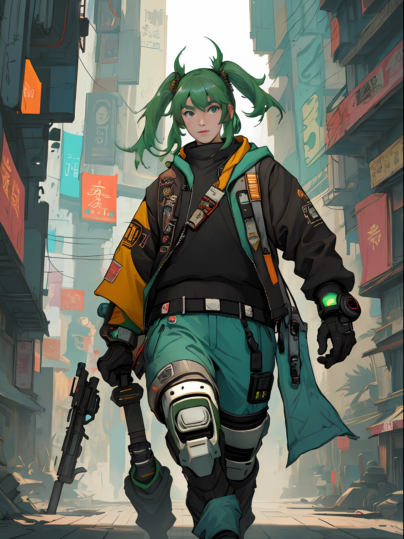Dunhuang Feitian Gongbi Cyberpunk