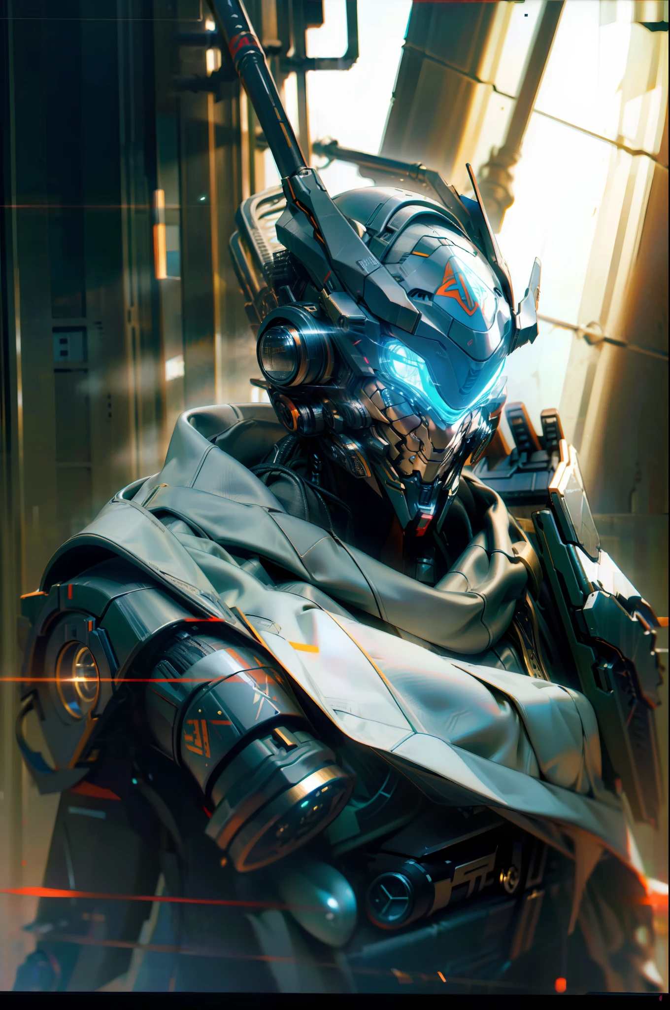 ((best qualtiy)), ((tmasterpiece)), (The is very detailed:1.3), 3D, Shitu-mecha, Handsome cyberpunk warrior with exoskeleton in the ruins of the forgotten war city, Ancient Techniques, HDR(HighDynamicRange), Ray traching, NVIDIA RTX, Hyper-Resolution, Unreal 5, sub surface scattering, PBR Texture, post-proces, Anisotropic filtering, depth of fields, Maximum clarity and sharpness, Many-Layer Textures, Albedo e mapas Speculares, Surface Coloring,Accurately simulate light-material interactions,perfectly proportions,rendering by octane,twotonelighting,Low ISO,White balance,trichotomy,Wide aperture,8K RAW,High-Efficiency Sub-Pixel,sub-pixel convolution,Luminous Particle,Light scattering,Tyndall effect