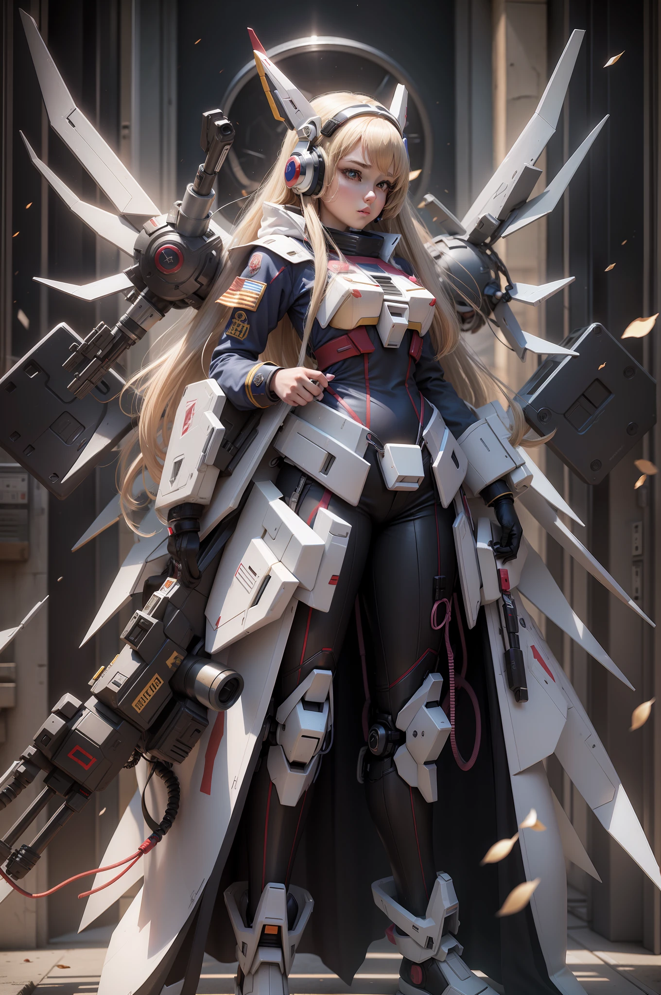 Female, real, 3d, Gundam, headphone