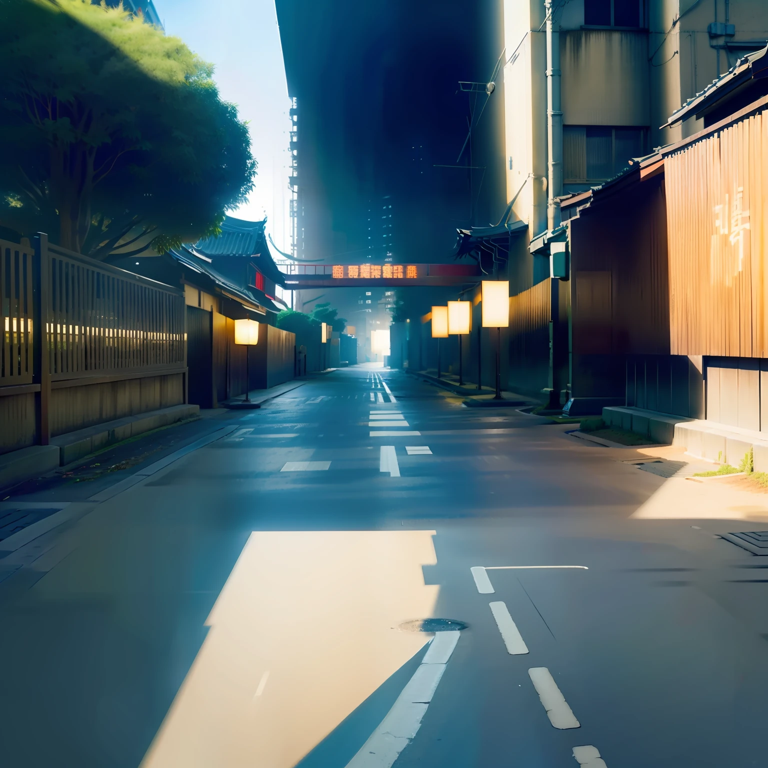 城市,light and shadow effect,Light and shadow text Shanghai,Blend into the picture