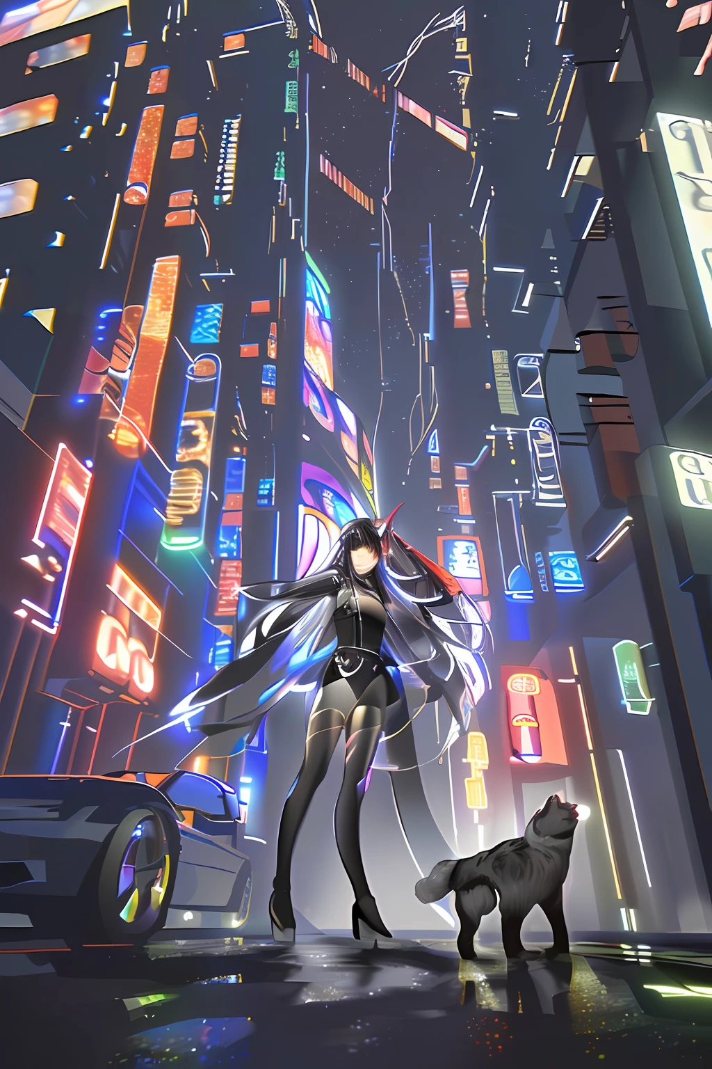 (tmasterpiece:1.2),best qualtiy,realisticlying,
Cyberworld,the night,droid