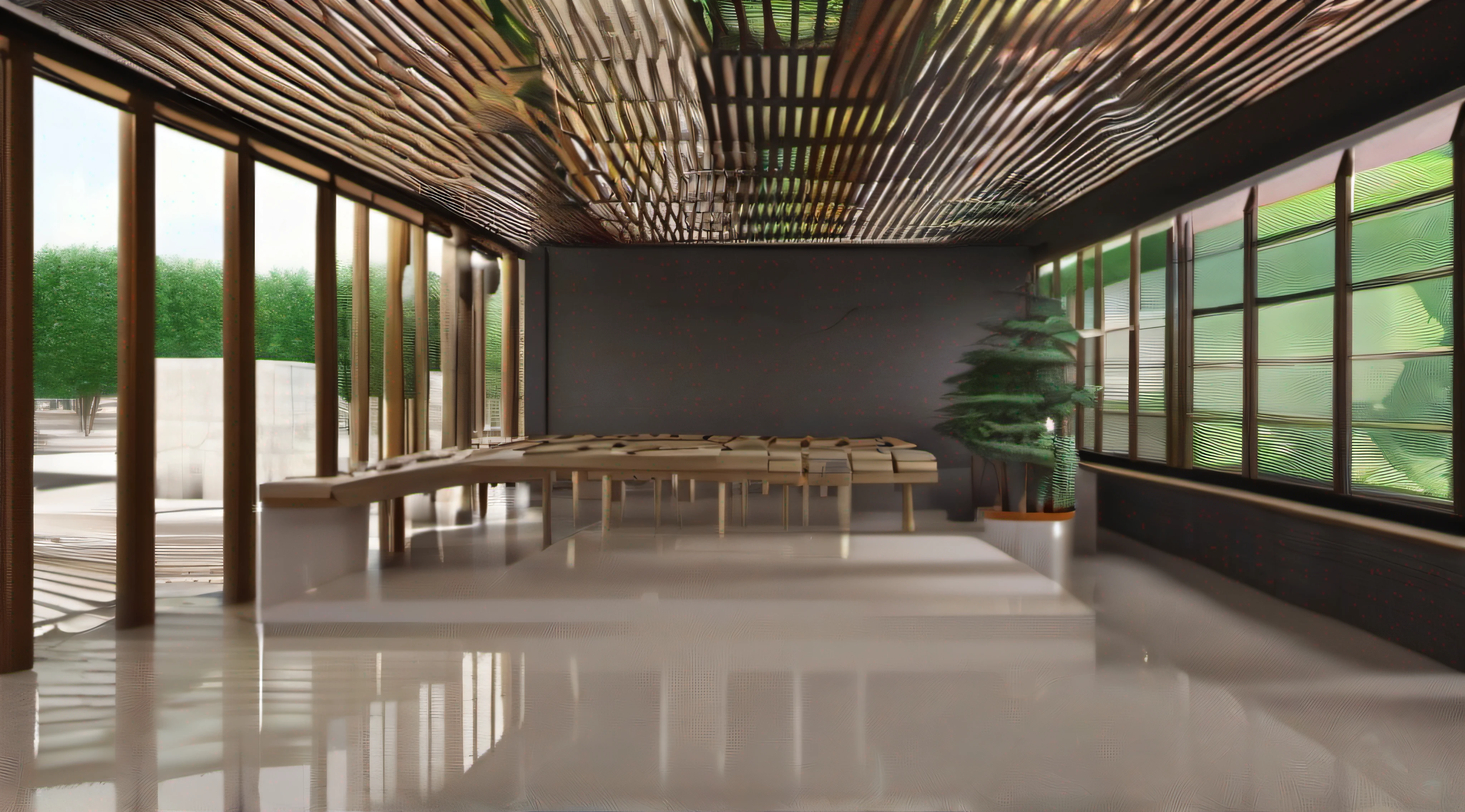 The observation hall is 12 meters by 60 meters
