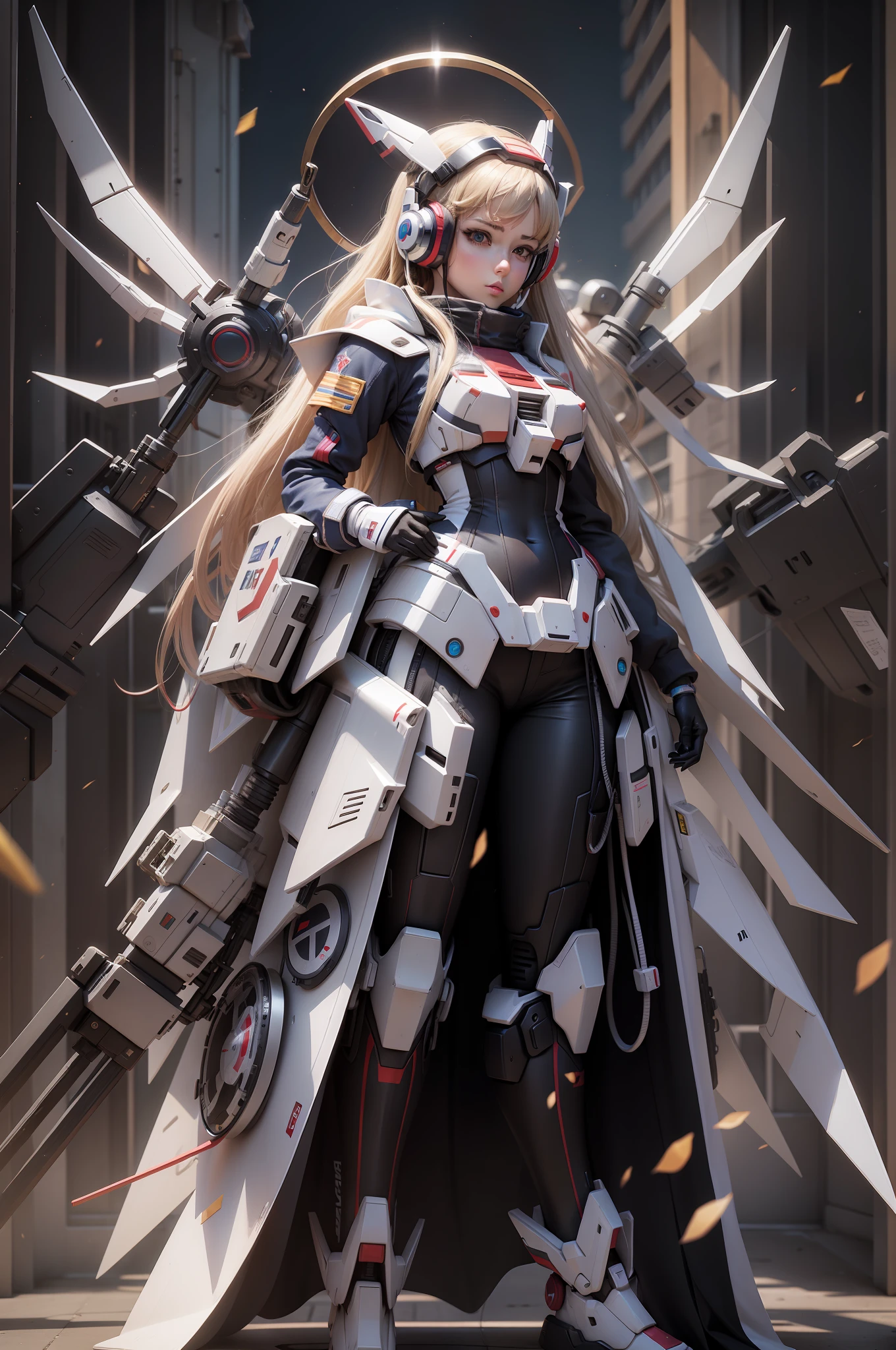Female, real, 3d, Gundam, headphone