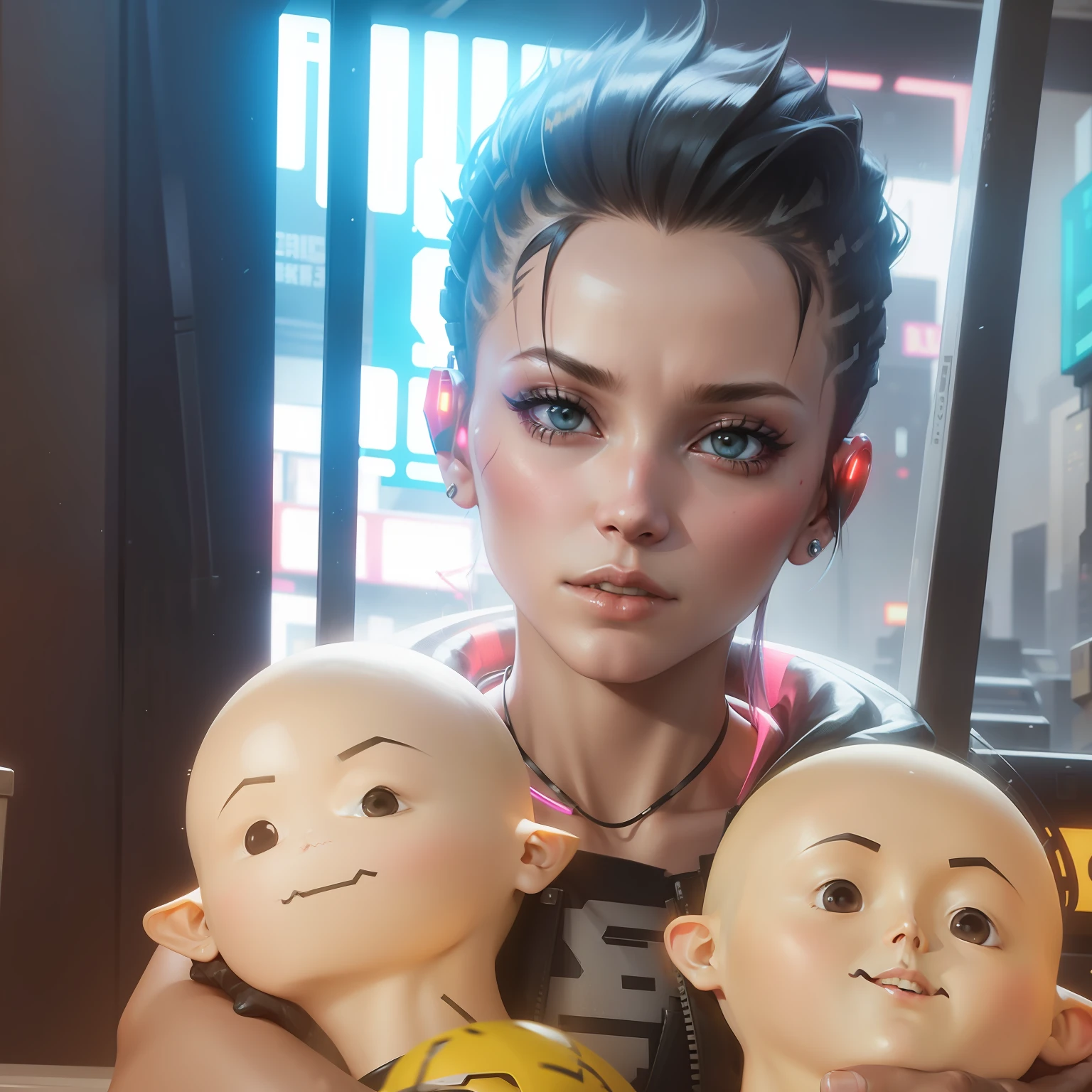 change hair cyberpunk