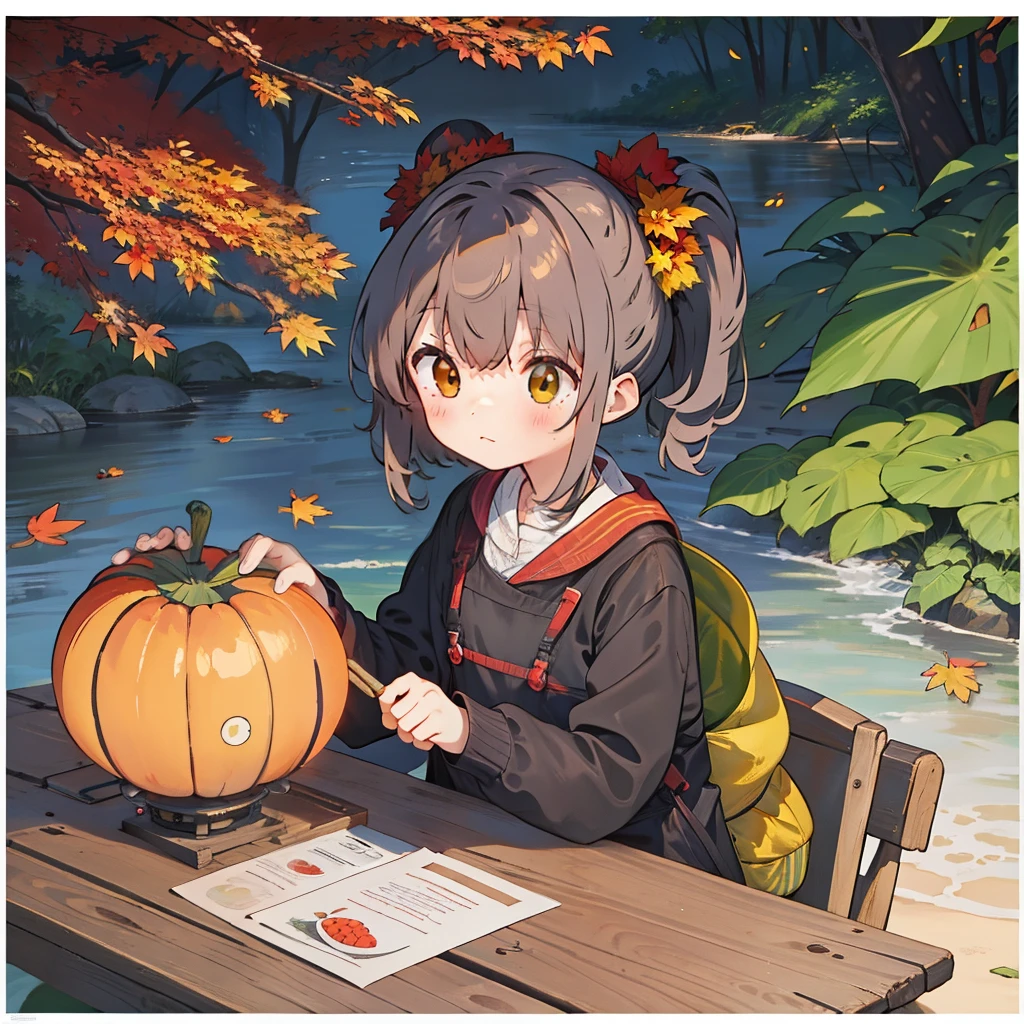 a poster，Autumn solar terms，water melon，Cool