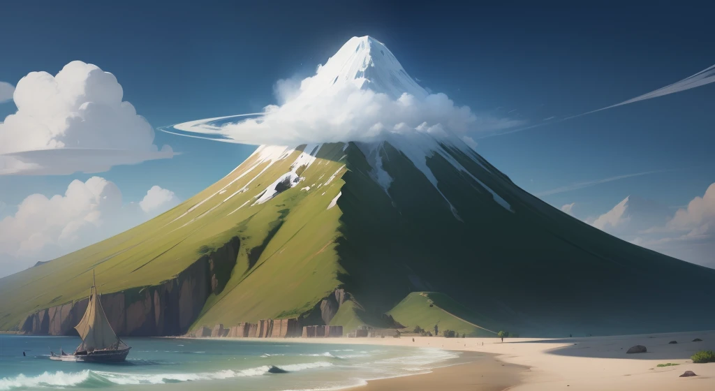 Assets rpgmaker Island Volcano background