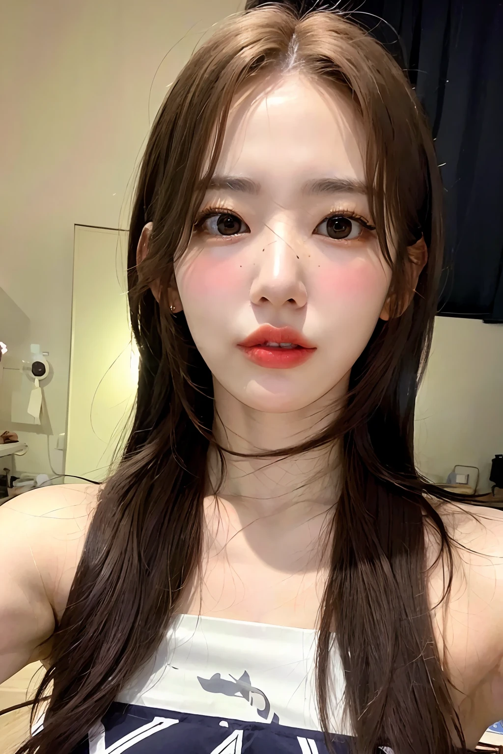 photorealistic,
a selfie of a woman, Long layers
model, instagram