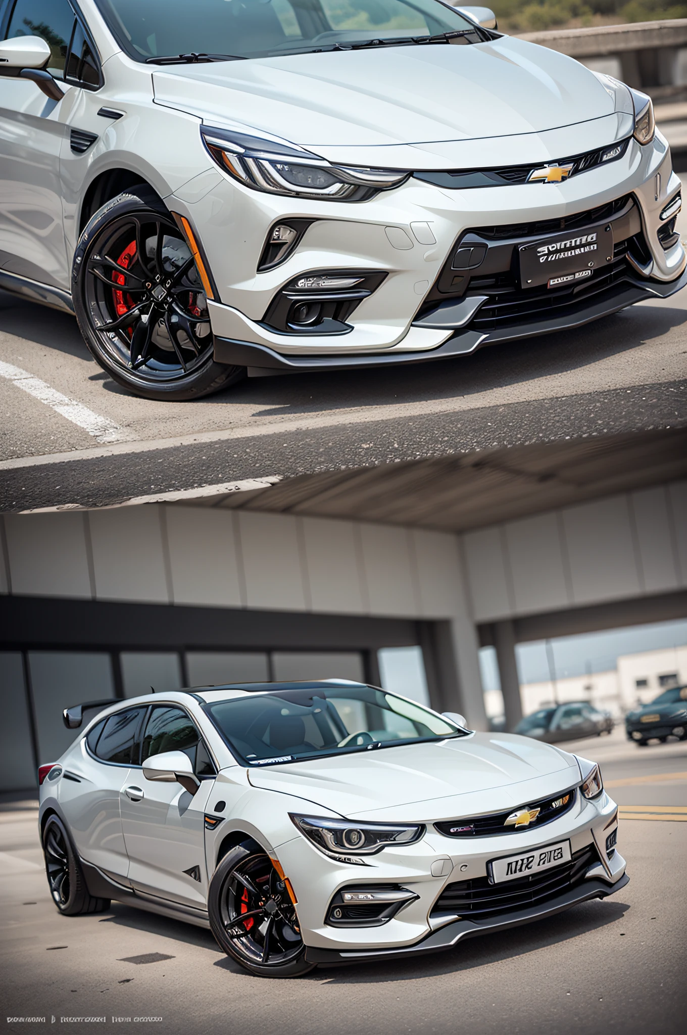 "Chevrolet astra modelo esportivo 2023 com detalhes inspirados no estilo do mitsubichi lancer."