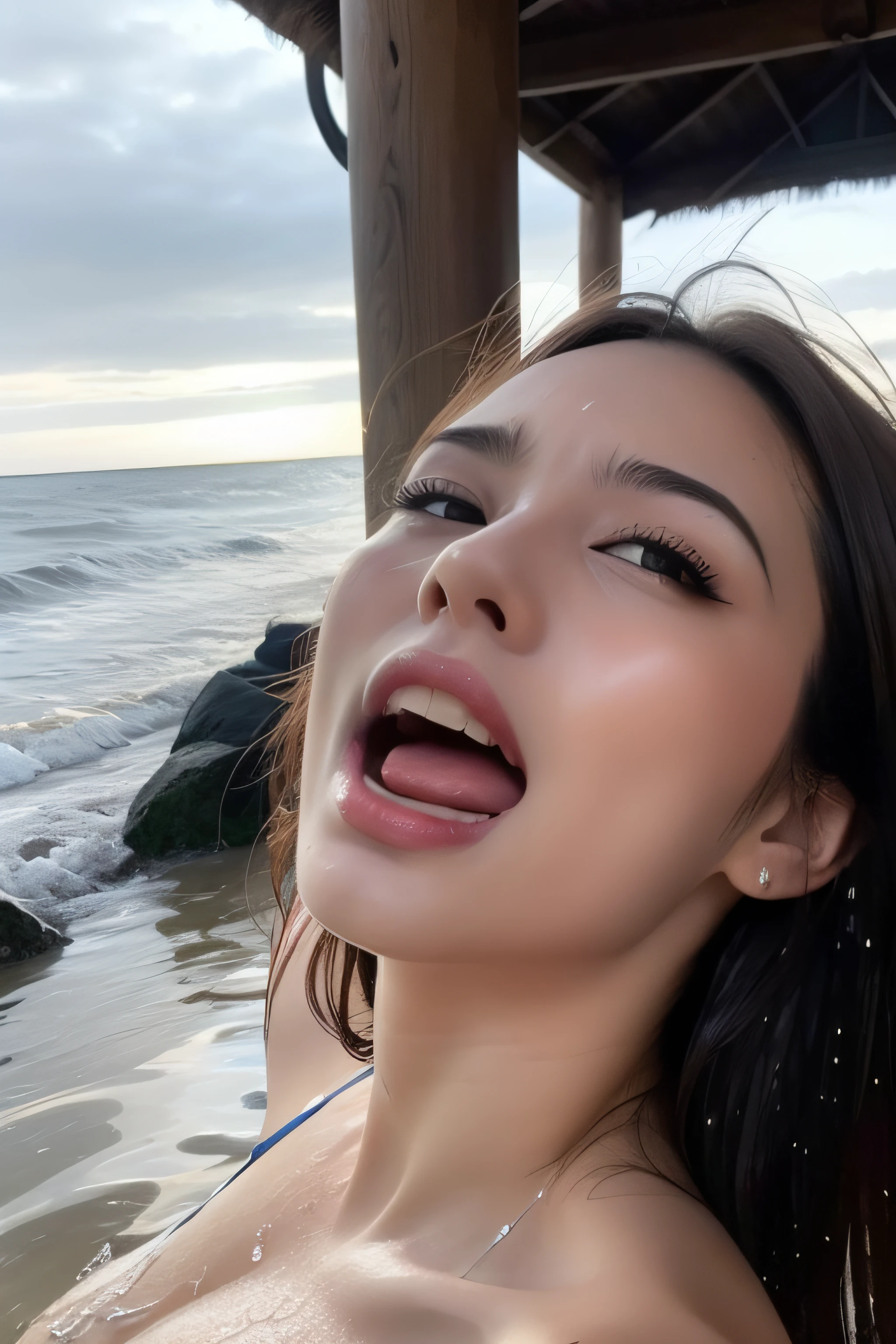 huge tit,drunk,nose hook,climaxing,climaxing,Tide blowing,enjoying,She's wet,Wet