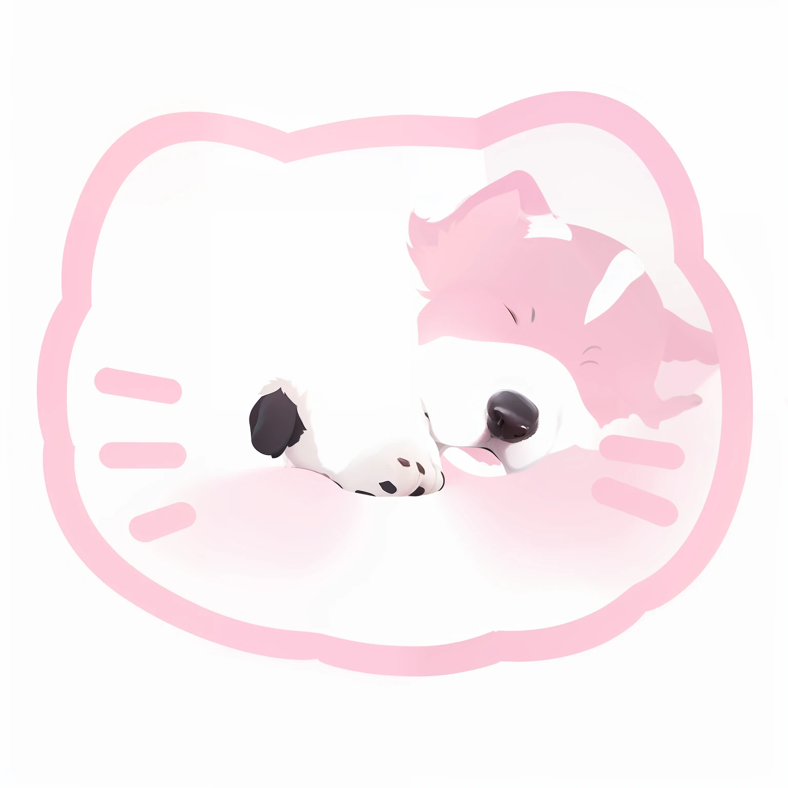 Make a picture of a dog in this picture style