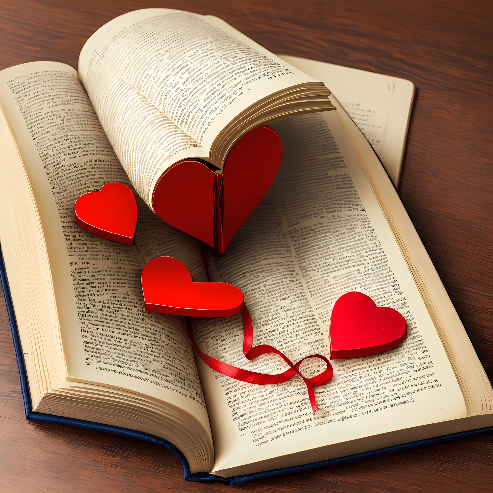 There is a love heart in the book