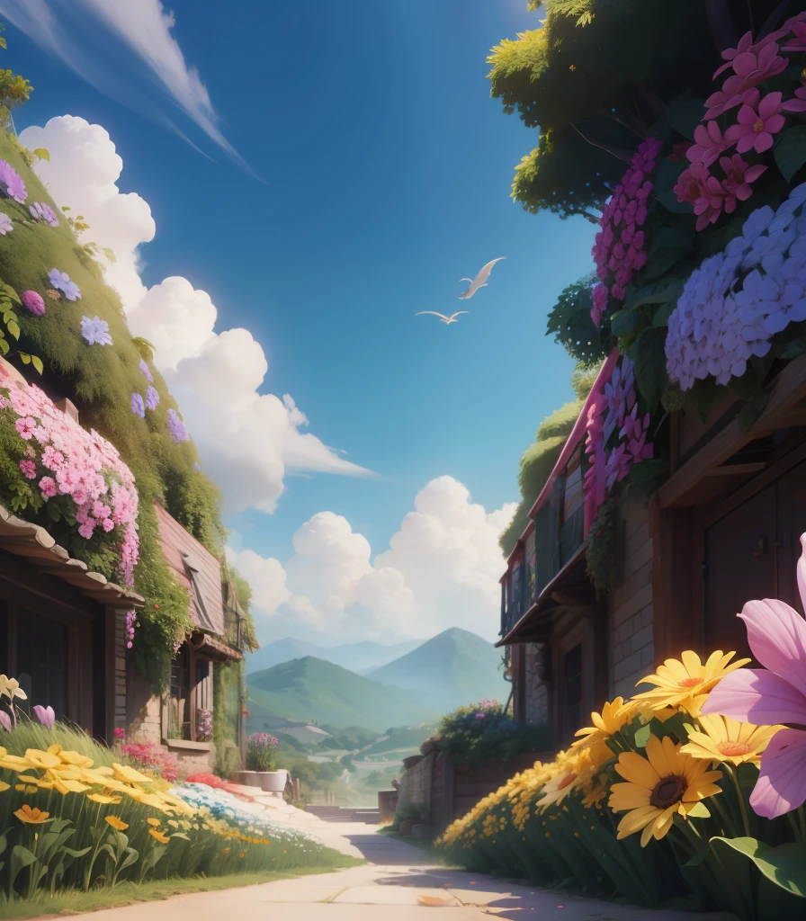 Loira, cartoon, Disney pixar, flores, cerejeira, HD