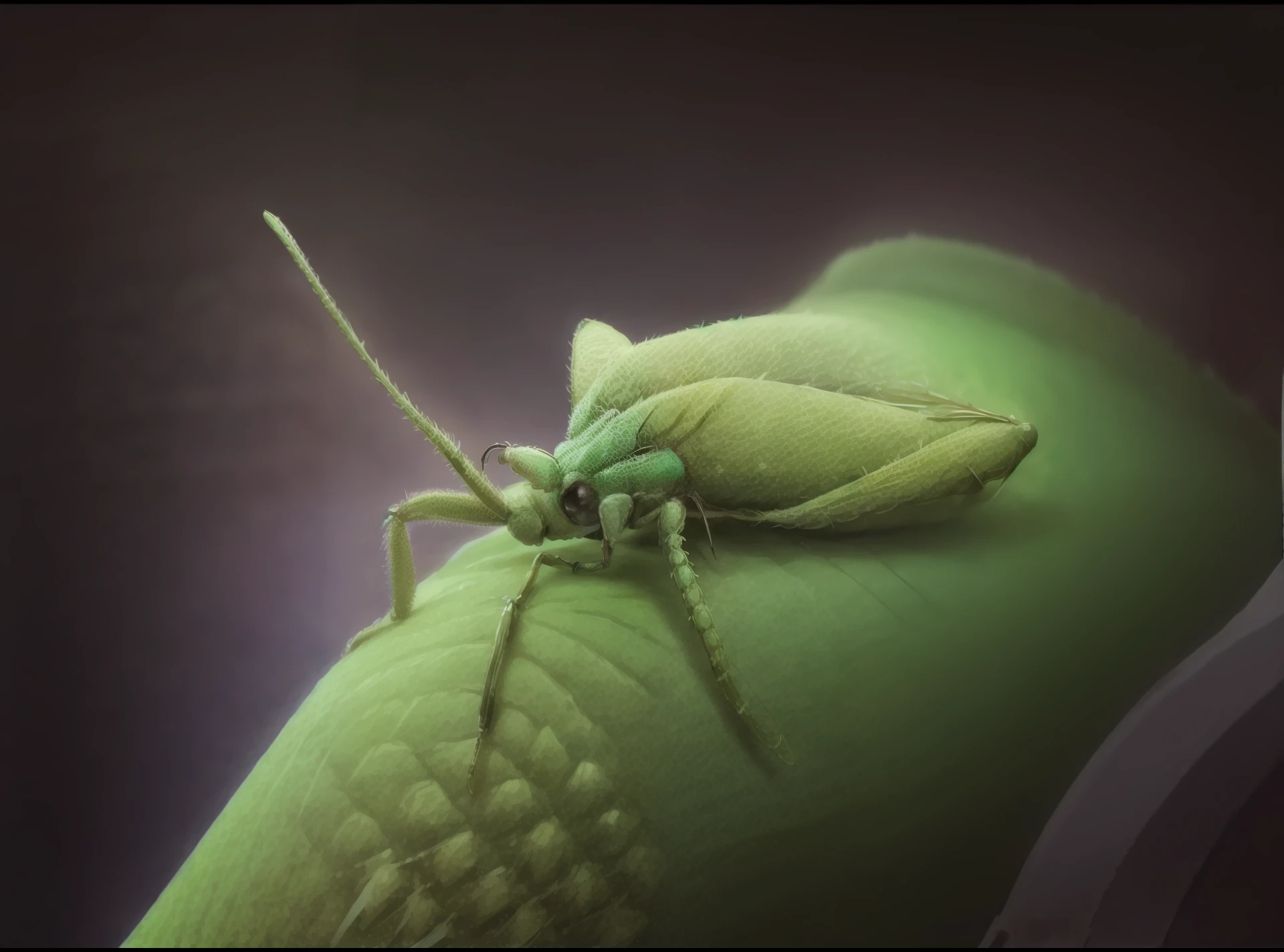 araffe bug on a finger with a green background, detailed. insect like, that looks like a insect, with long thin antennae, tiny insects, with long antennae, insect, local close up, hyperdetailed!!, insectoid, large antennae, pentatomidae, hyperdetailed!!!, hyperdetailed, bug like face, hyperdetailed!