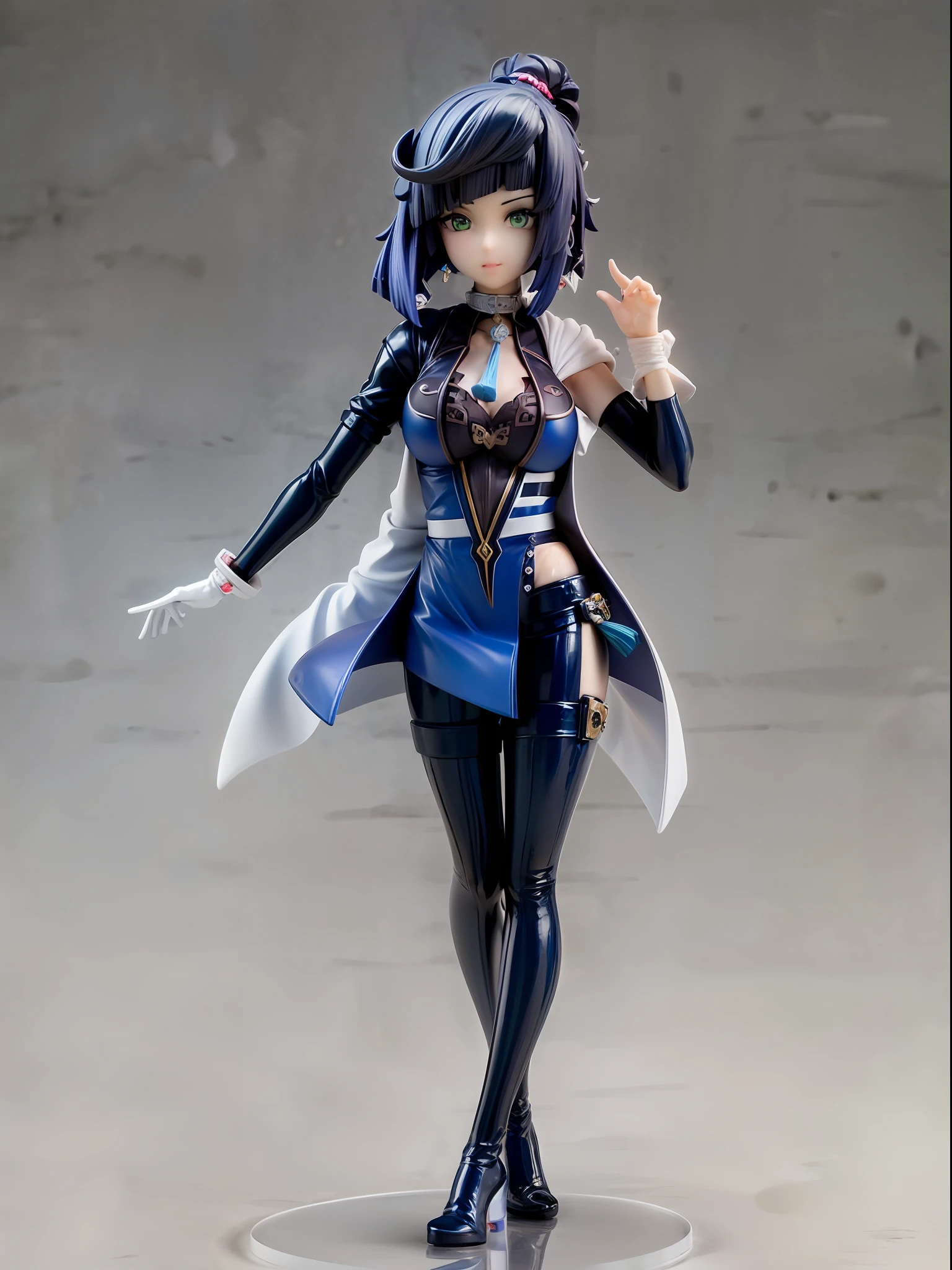 (Blind box toy style:1.3), ((Full body shot:1.4)) (((anatomy correct))),((1girl, solo)),(masterpiece:1.3), ,high quality, (SOLO:1.4), whole body, (((yelan,genshin impact))), masterpiece, best quality, solo, outdoors, standing, ((circular base:1.5))(Global illumination, Ray traching, hdr, unreal render,reasonable design, high detal, Masterpiece, Best quality, hyper HD, Cinematic lighting)