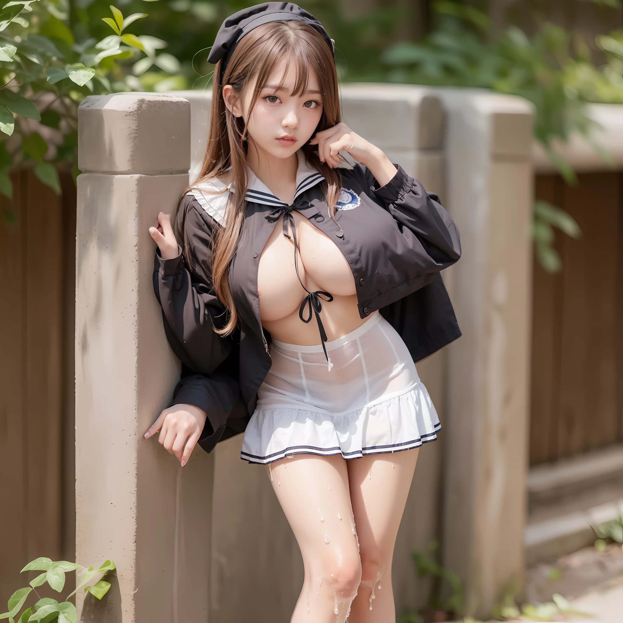 ulzzang -6500-v1.1, (Raw foto:1.2), (Photorealsitic:1.4), a beautiful detailed girl, extremely detailed eye and face, beatiful detailed eyes, huge filesize, ultra-detailliert, hight resolution, ighly detailed, top-quality, ((masterpiece)),((masterpiece)),((Oversized work)), ighly detailed, nffsw, unification, 8k wallpaper, magnifica, finely detail,realistic shadow, masterpiece, top-quality, Highly detailed ajc、8k wallpaper, Light on the Face,电影灯光,((beutiful breast)),((full body photographed)),((Random Positions)) ,((Lolita Face)) ,((Clothing Random)),((Hairstyle Random)),((hair color random)),((Facial expression random)),((Undress)),((Location Random)),((open thigh)),((Leaning forward)),((wet)),((Girl in a sailor suit))