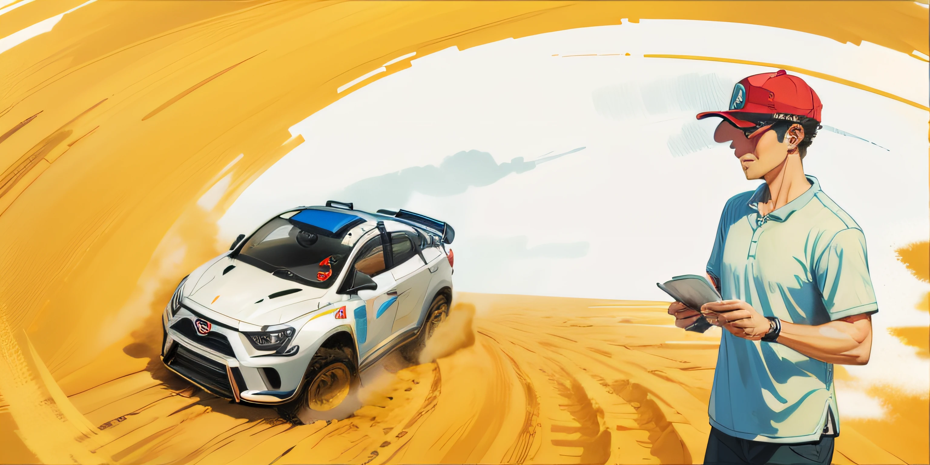 baiyun，Sand and dust，8K，rally，Air waves