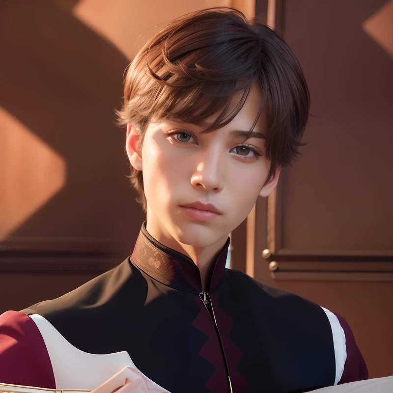 Boy, handsome, cute, dark brown hair, prince
