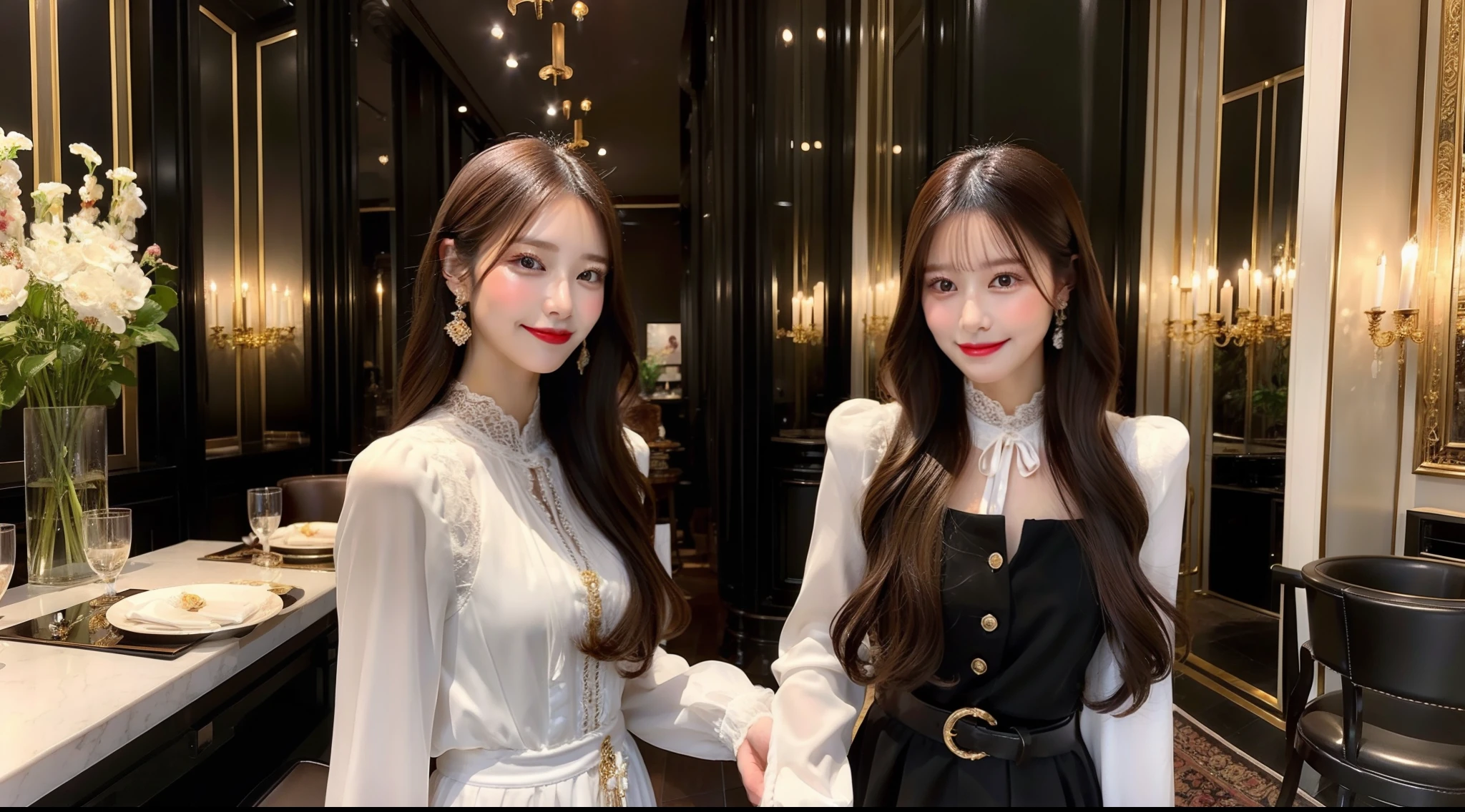 Be in a luxurious atmosphere、Hostess in Western dress