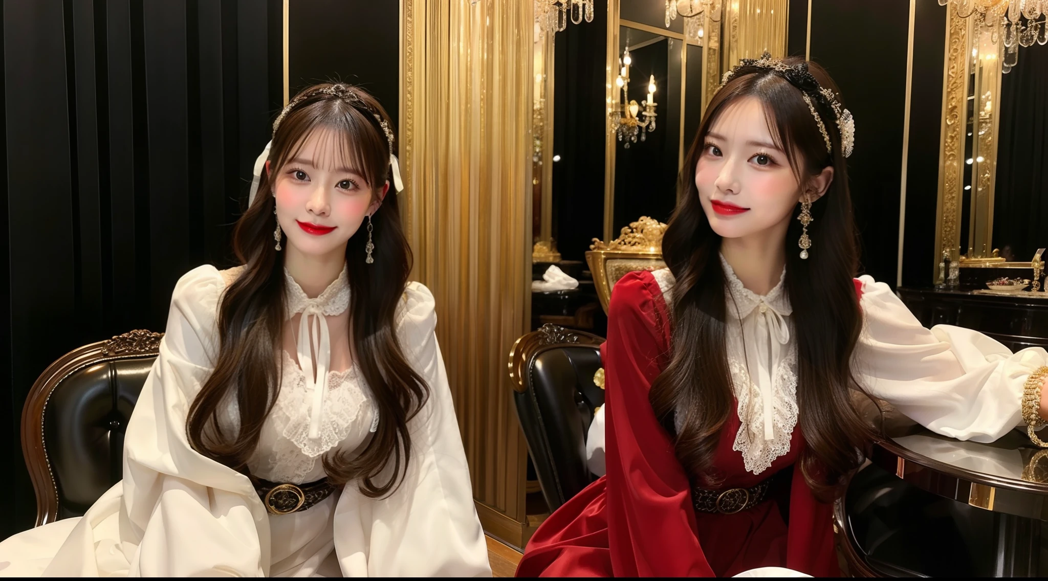 Be in a luxurious atmosphere、Hostess in Western dress
