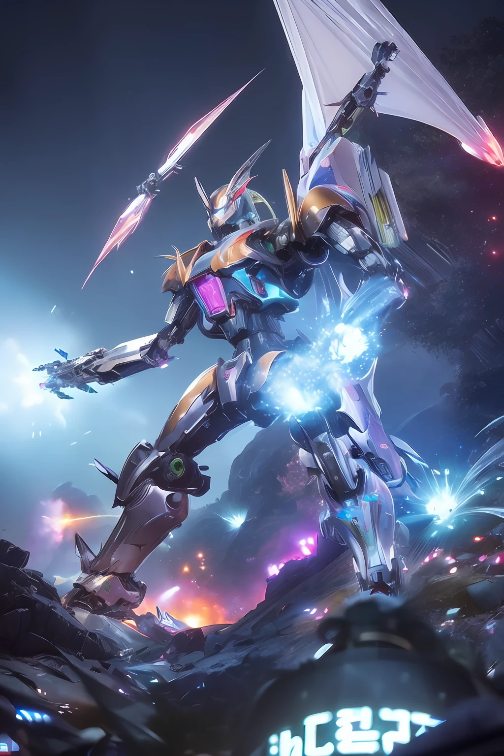 ((Mecha Dragon + Sci-Fi Dragon + Cyberpunk)), (Perfect Details + Ultimate Art), (Complex Mechanical Design + Film and Television + 8K)