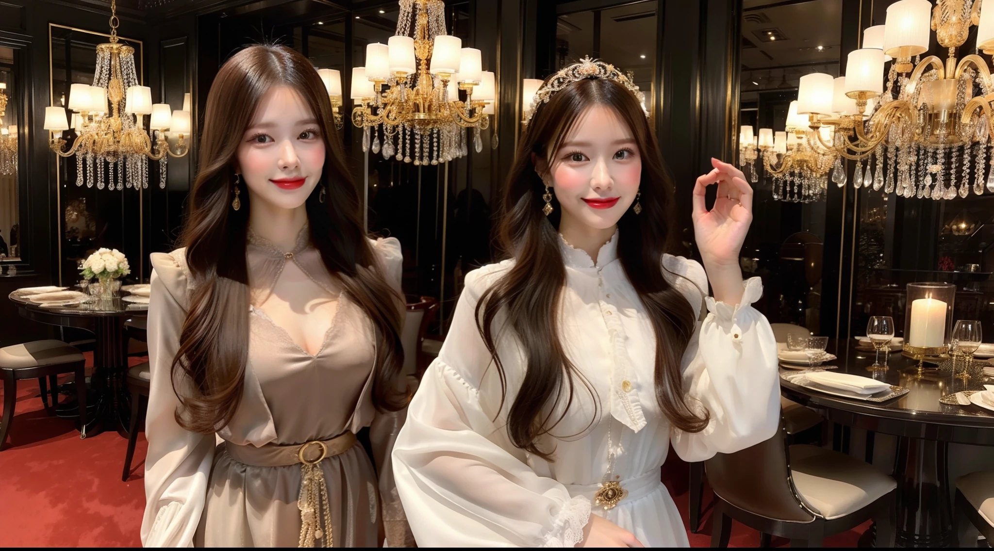 Be in a luxurious atmosphere、Hostess in Western dress