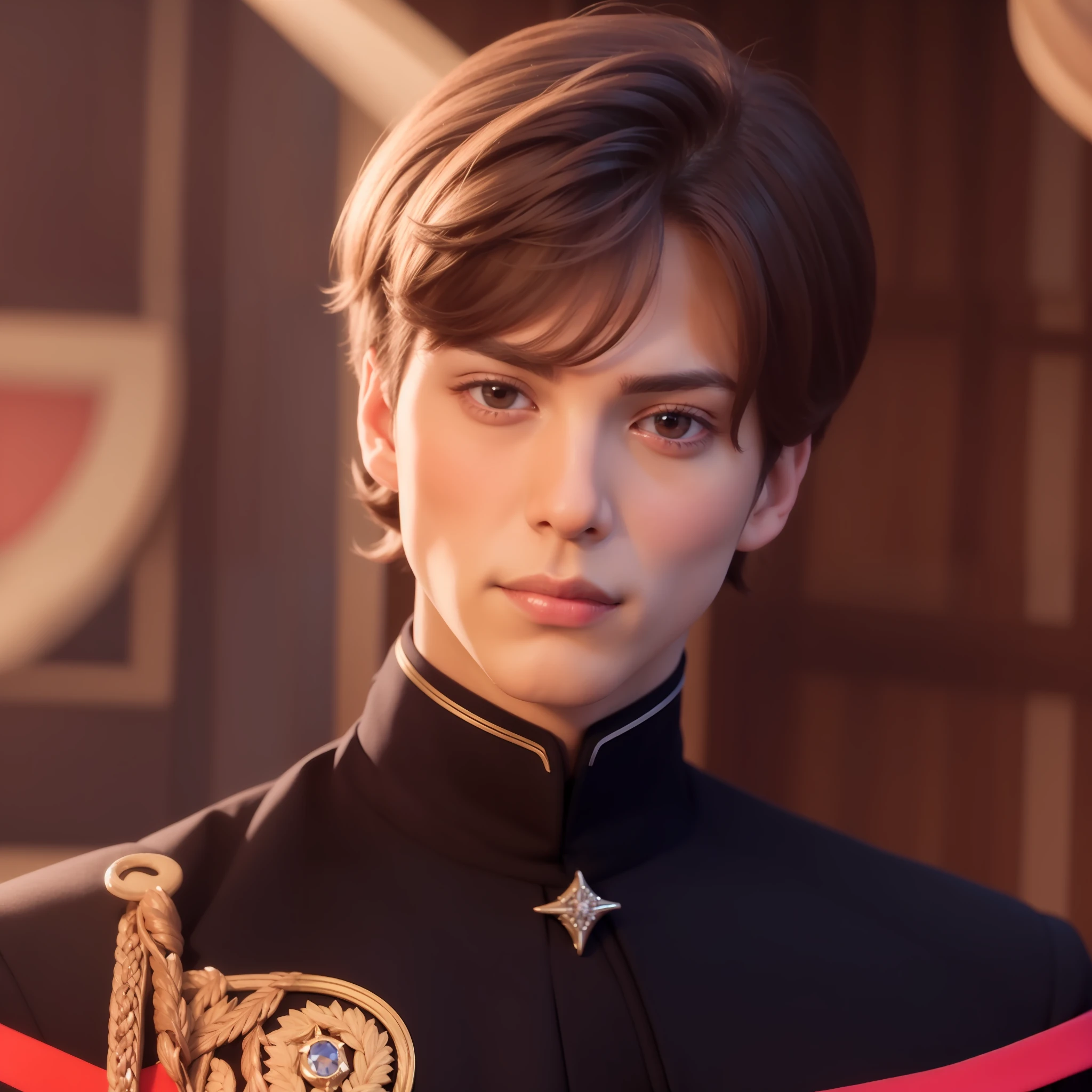 Boy, handsome, cute, dark brown hair, prince