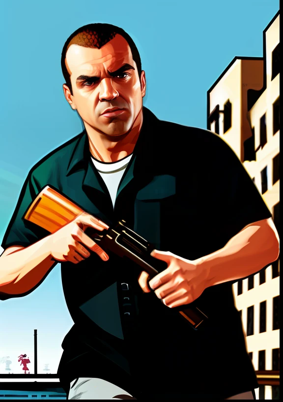 Grand Theft Auto 5 Trevor Mike fights shootouts