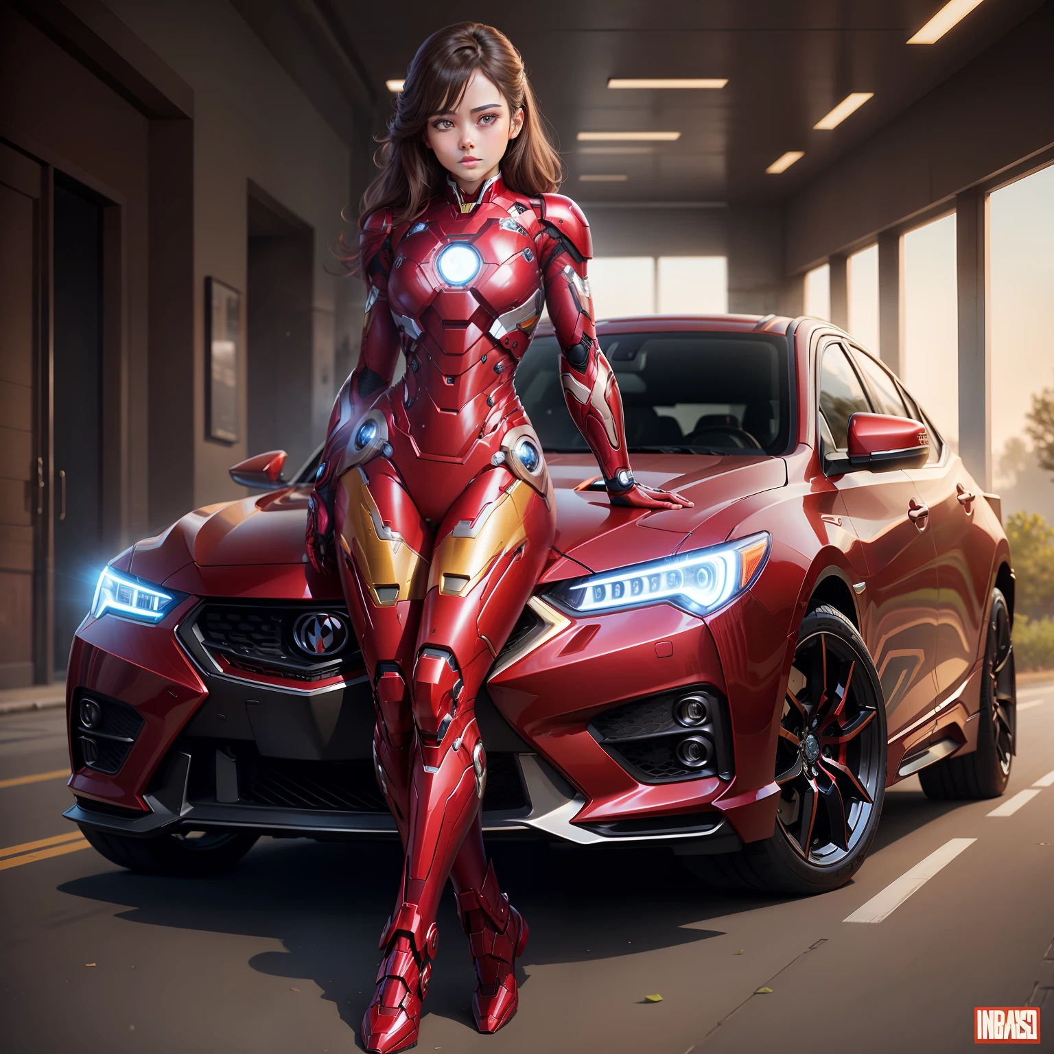 Girl Iron Man Acura full body