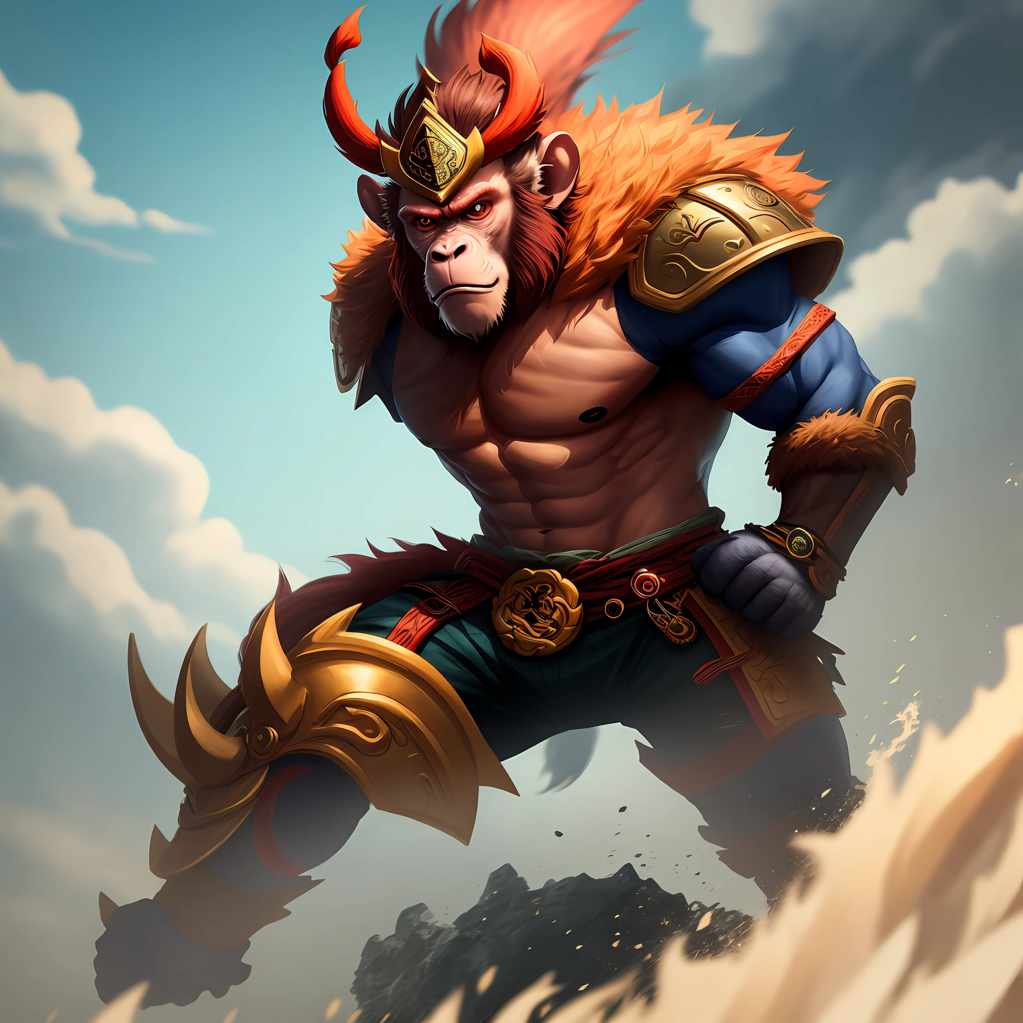 Monkey King drives an Audi
