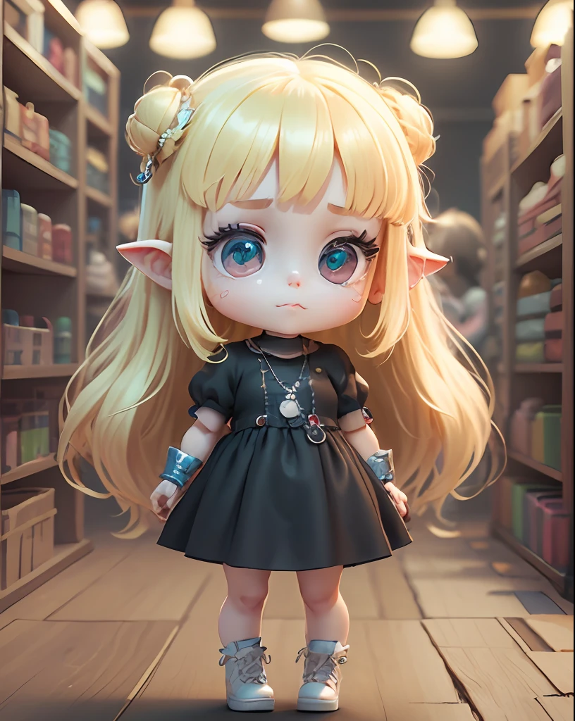 Super Cute Girl Full Body 3D Image, 1pc, Good Eyes Look, Big Eyes, Cute, Happy, C4D, Pop Matte Blind Box, Long White Hair, Bright Bubbles, Toys, Solid Color Background, Chibi, Fluorescent Translucent, Glow, Kawaii, Doll, Reference Table, Blind Box Pop Market, Pixar, Complex Details, 3D Rendering, Mixer, OC Renderer, FOL Body Reference Table, Dribble, High Detail, 8K, Studio Lighting, Lori, Petite, Toddler, Chibi, SD Characters: 23, Magic space warehouse background