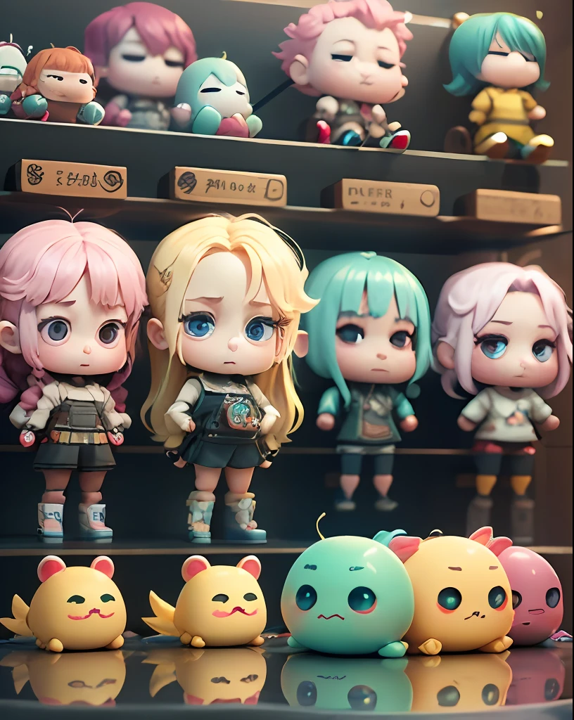 Super Cute Girl Full Body 3D Image, 1pc, Good Eyes Look, Big Eyes, Cute, Happy, C4D, Pop Matte Blind Box, Long White Hair, Bright Bubbles, Toys, Solid Color Background, Chibi, Fluorescent Translucent, Glow, Kawaii, Doll, Reference Table, Blind Box Pop Market, Pixar, Complex Details, 3D Rendering, Mixer, OC Renderer, FOL Body Reference Table, Dribble, High Detail, 8K, Studio Lighting, Lori, Petite, Toddler, Chibi, SD Characters: 23, Magic space warehouse background