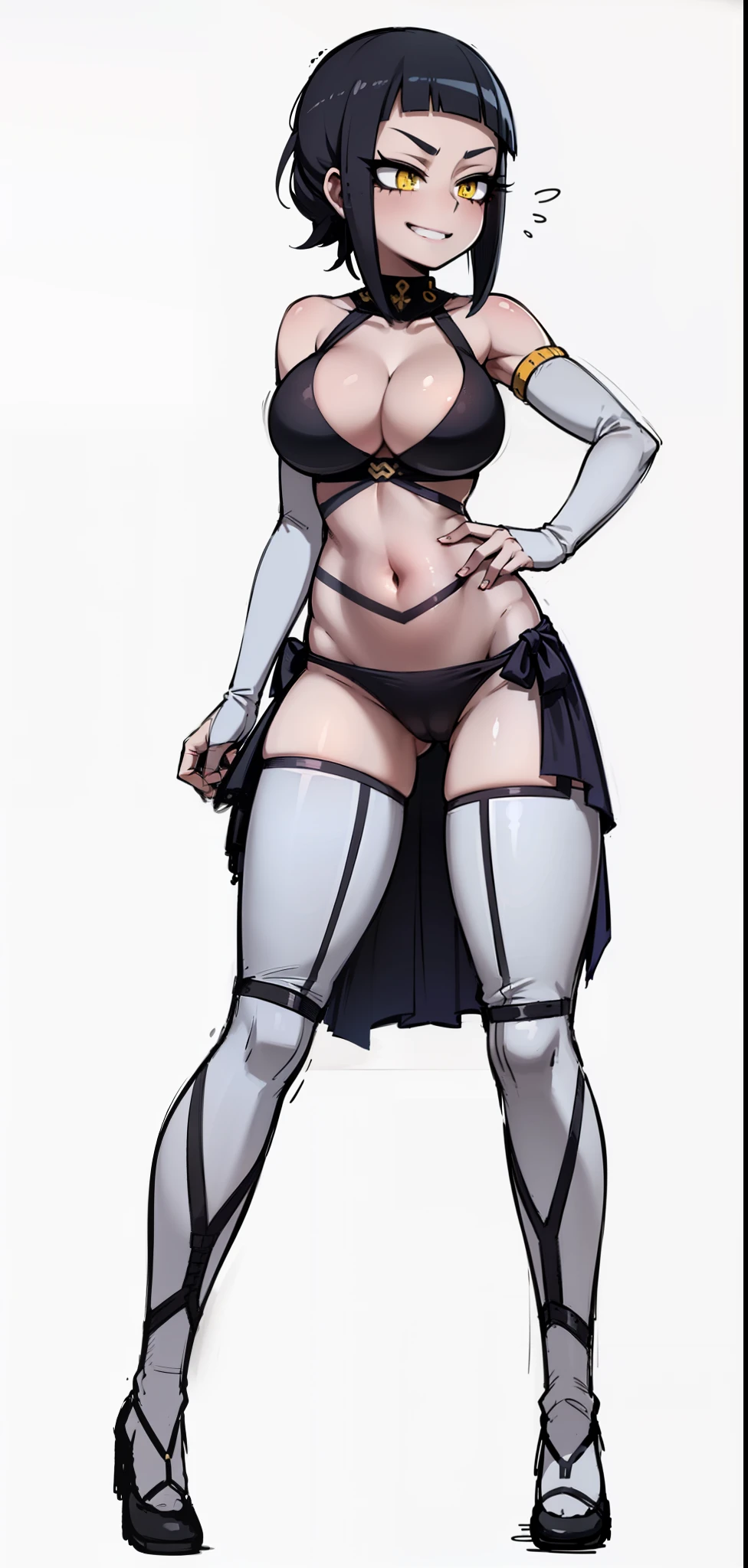 My Hero Academia Style, Wide Hips, Wide Thighs, large breast, Full Body, Masterpiece, Best Quality, 1Girl, Loose Hairstyle, Detailed Face, Himiko Toga, Yellow Eyes, Light From Behind, Super Detailed, Mask, Happy, Outfit Ninja, Bat Girl, Perfect Anatomy, Sitting On, (High Details), A Side Leakage Ninja Costume, Bat Themed Hero Outfit.