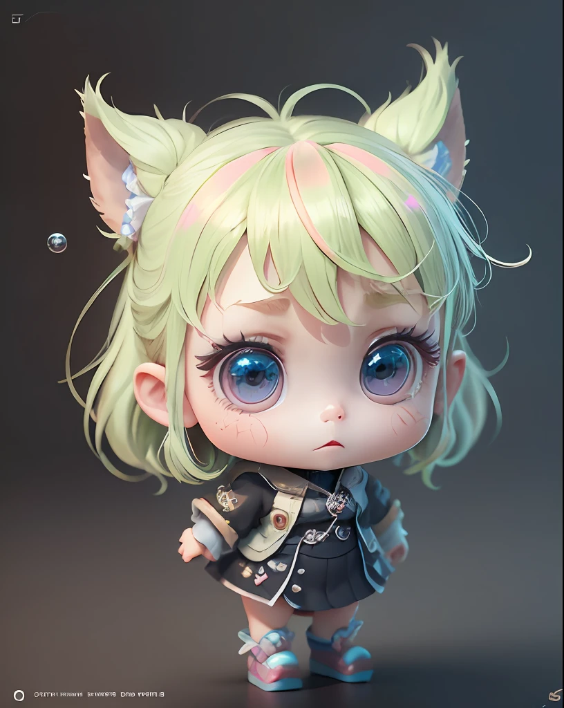 Super Cute Girl Full Body 3D Image, 1pc, Good Eyes Look, Big Eyes, Cute, Happy, C4D, Pop Matte Blind Box, Long White Hair, Bright Bubbles, Toys, Solid Color Background, Chibi, Fluorescent Translucent, Glow, Kawaii, Doll, Reference Table, Blind Box Pop Market, Pixar, Complex Details, 3D Rendering, Mixer, OC Renderer, FOL Body Reference Table, Dribble, High Detail, 8K, Studio Lighting, Lori, Petite, Toddler, Chibi, SD Characters: 23, Magic space warehouse background