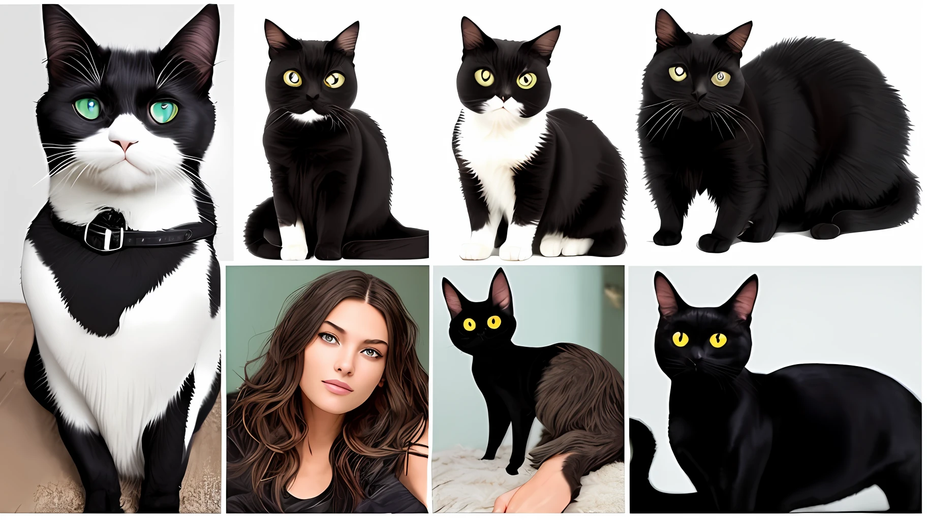 Beauties and black cats