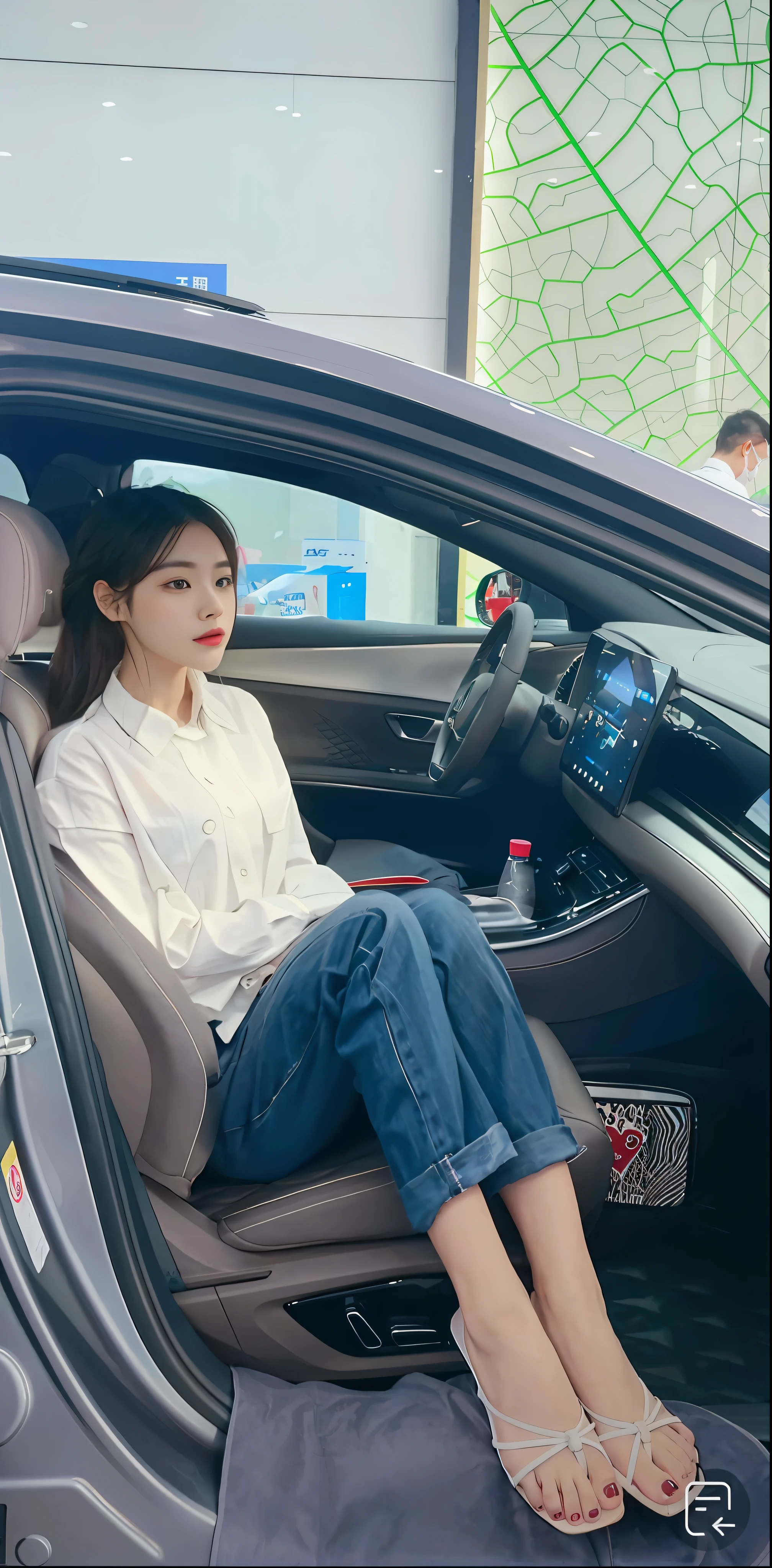 Woman in the car,Sit in the passenger seat with your feet up, sits in her car, 🤬 🤮 💕 🎀, 4l, F 2. 0, 🕹️ 😎 🔫 🤖 🚬, Gemma Chen, 😭 🤮 💕 🎀, 🕹️ 😎 🚬, 😭🤮 💔, ji-min, Self-restraint, xintong chen, Handsome