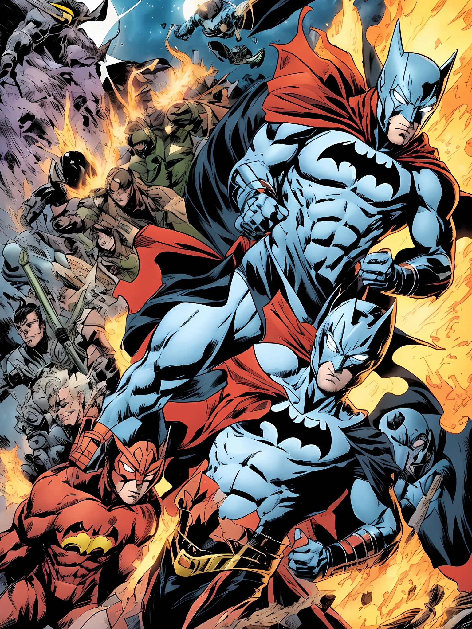 Ultraman hits Batman