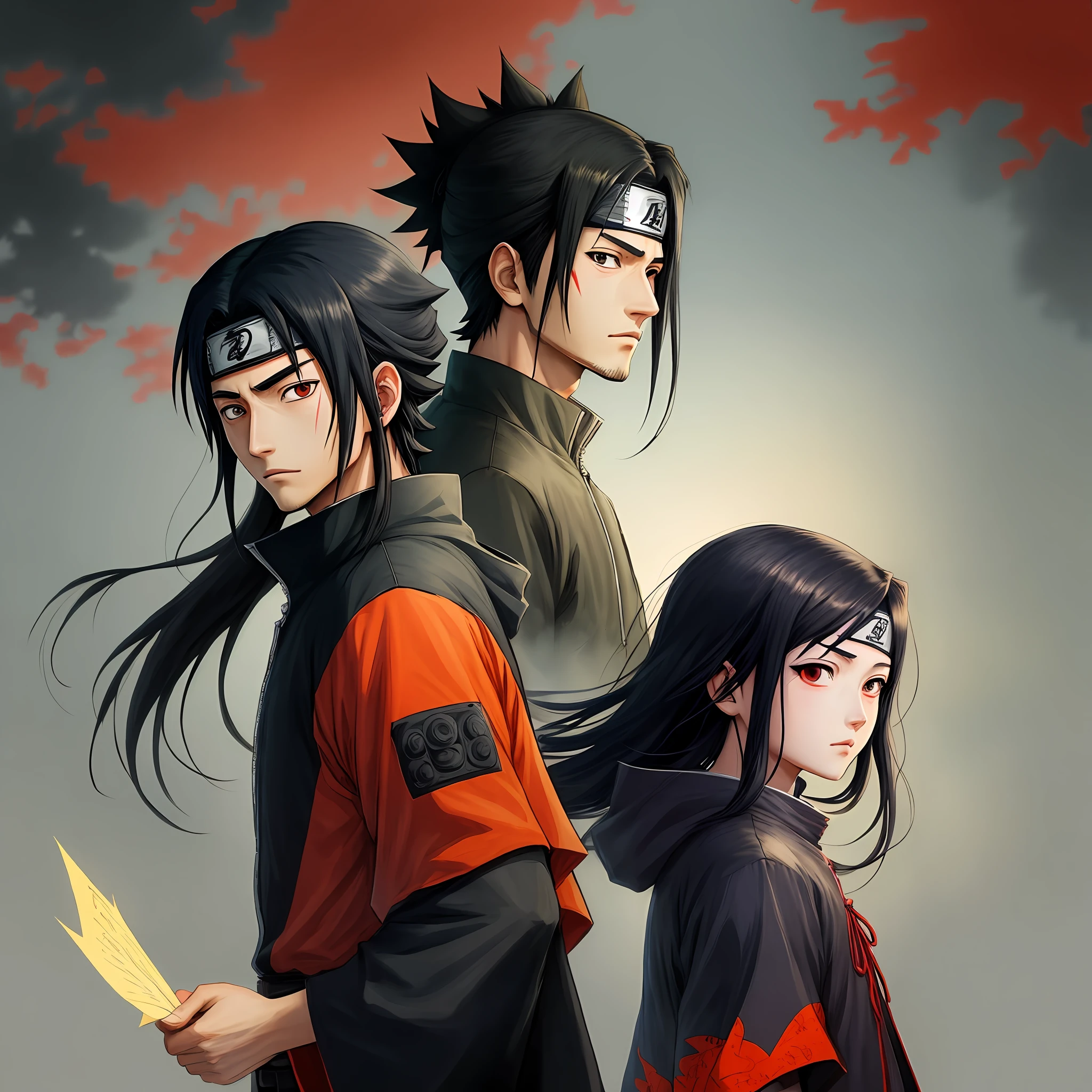 Draw a picture of Uchiha Itachi in Naruto
